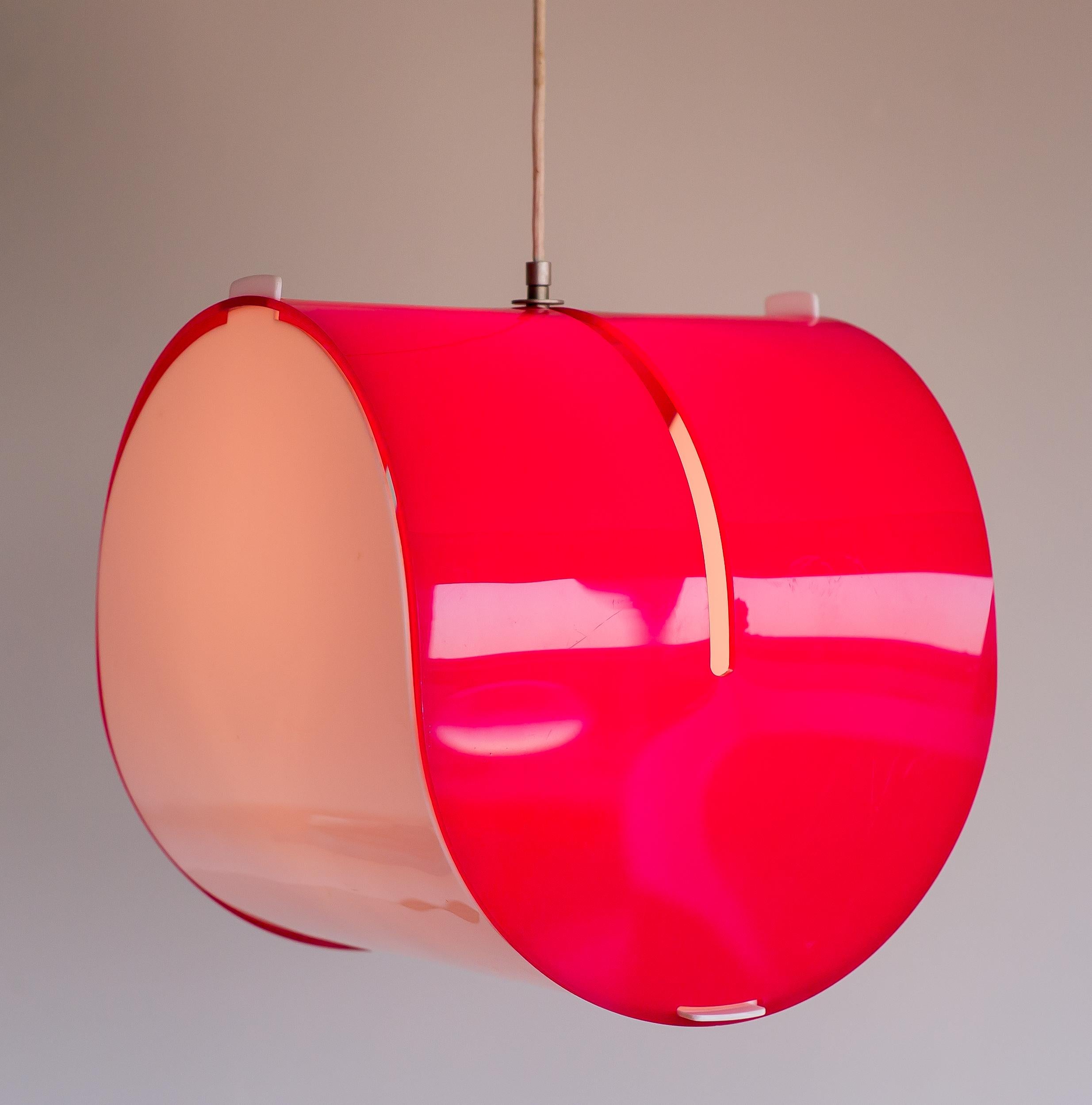Italian Rare Model 4065 Hanging Lamp by Gerd Lange for Kartell For Sale