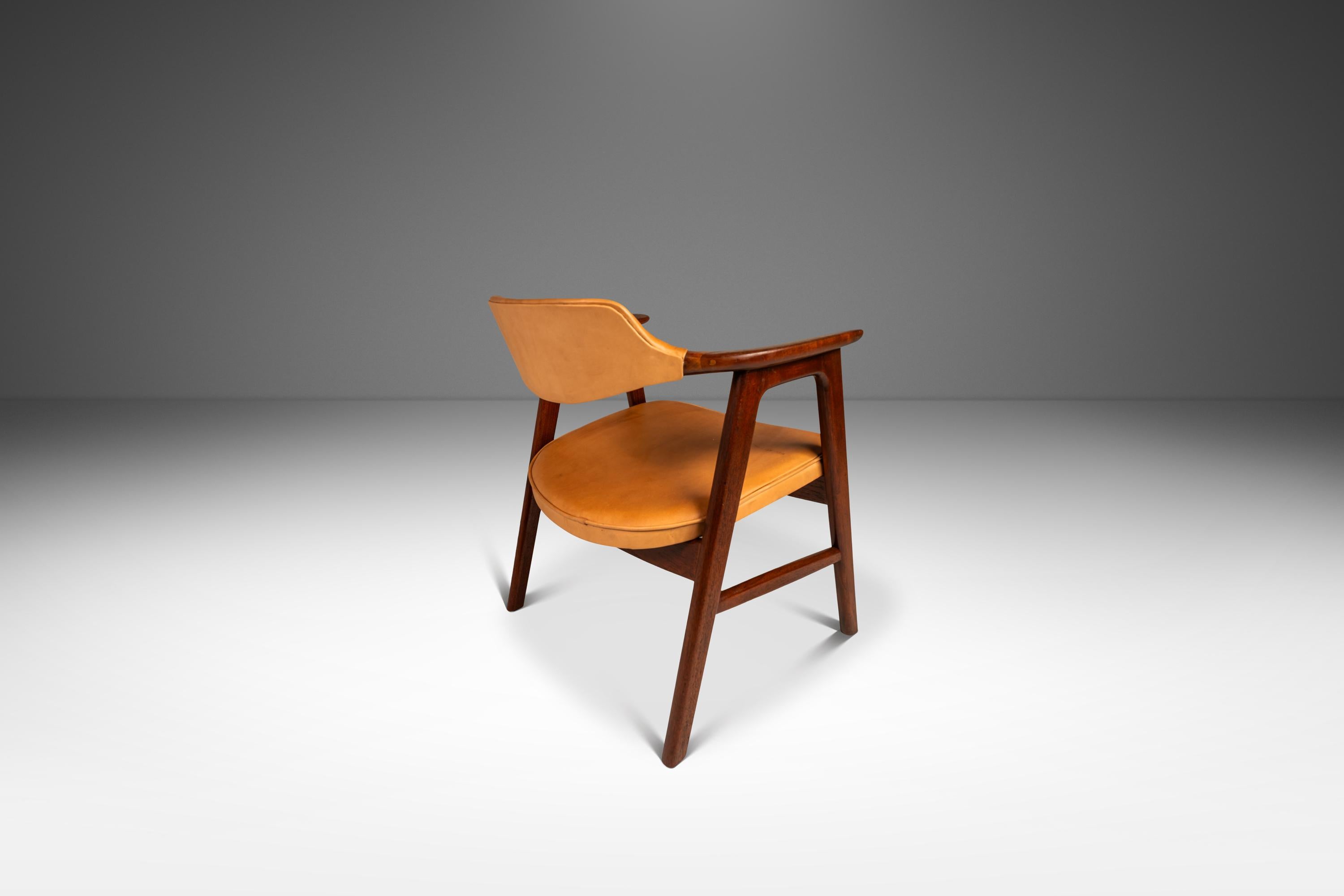 Raro Sillón con Brazos Modelo 42 de Erik Kirkegaard para Høng Stolefabrik, Dinamarca, años 50 en venta 1