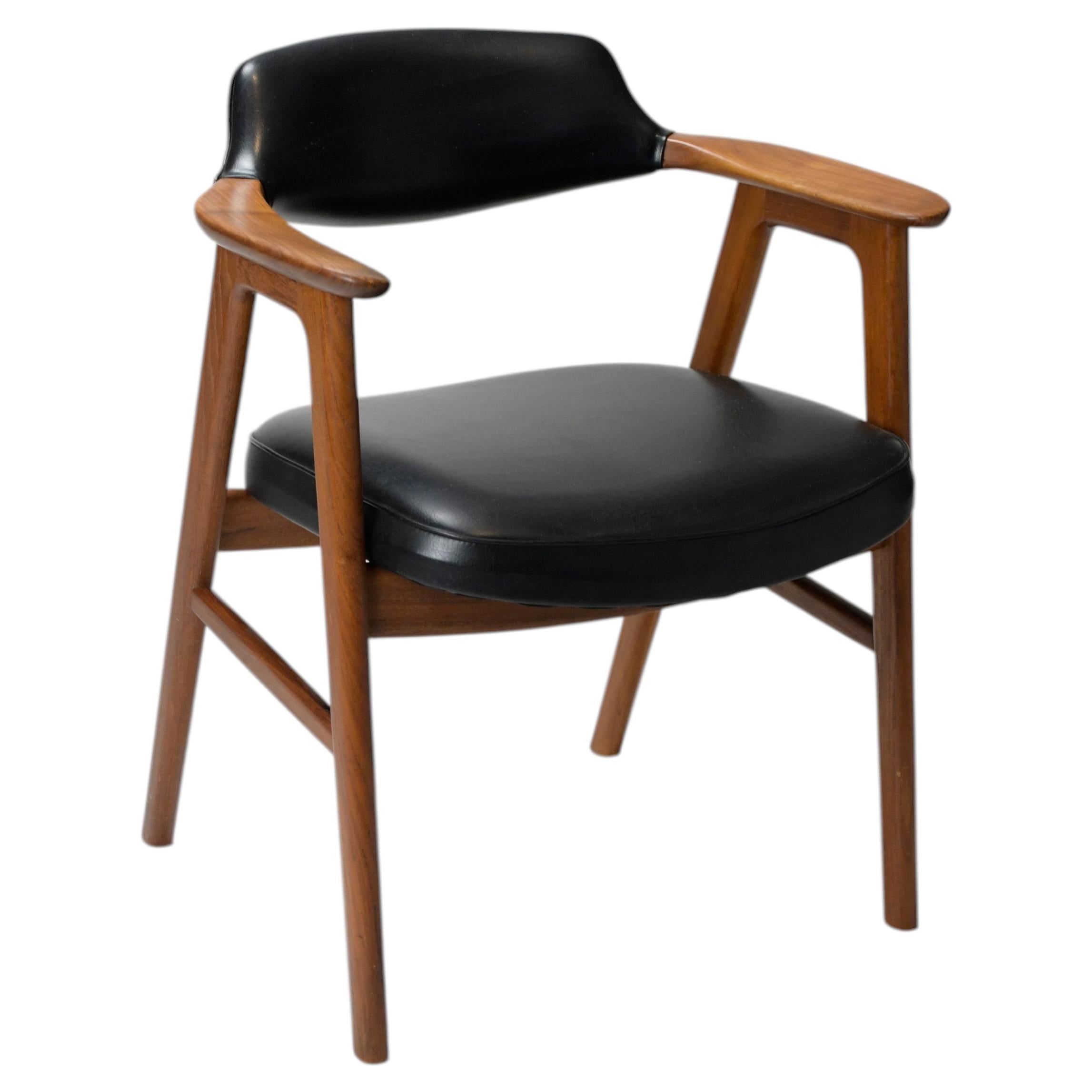 Rare Model 42 Arm Chair by Erik Kirkegaard for Høng Stolefabrik, Denmark, 1950's For Sale
