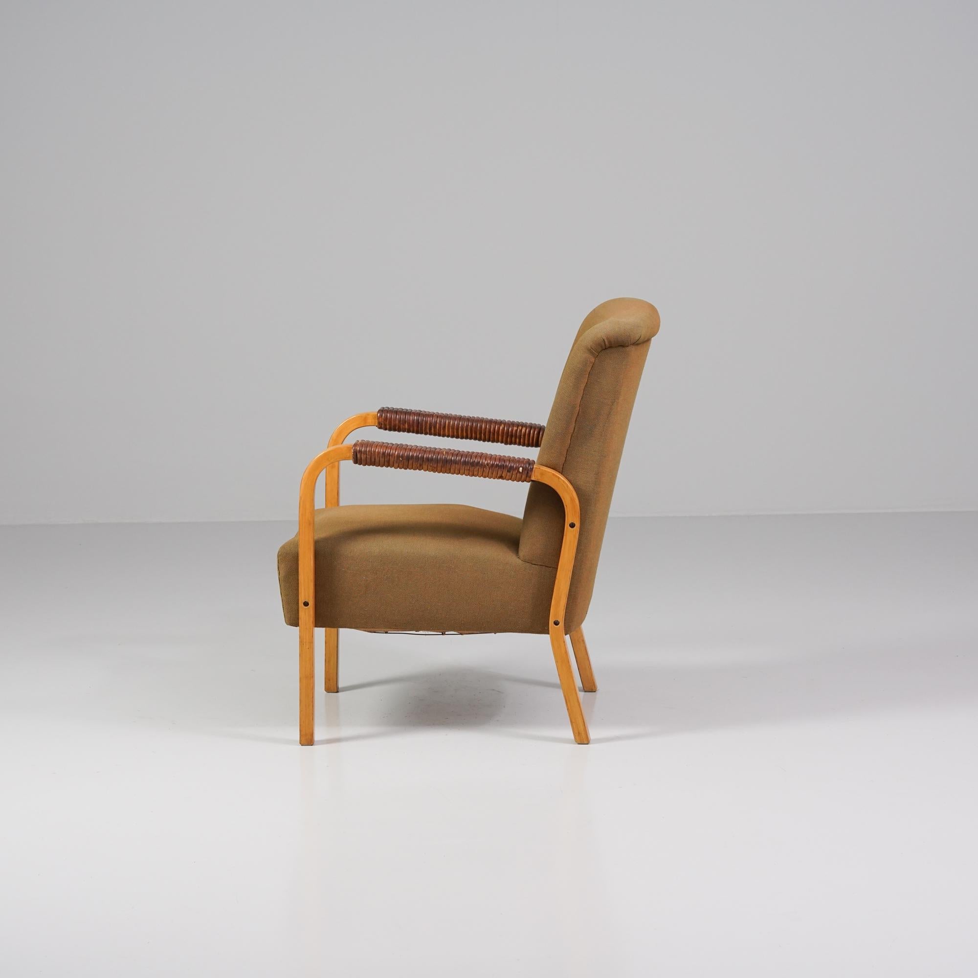 Seltener Sessel Model 47, Alvar Aalto, Oy Huonekalu- ja Rakennustyötehdas Ab, 1950 (Skandinavische Moderne) im Angebot