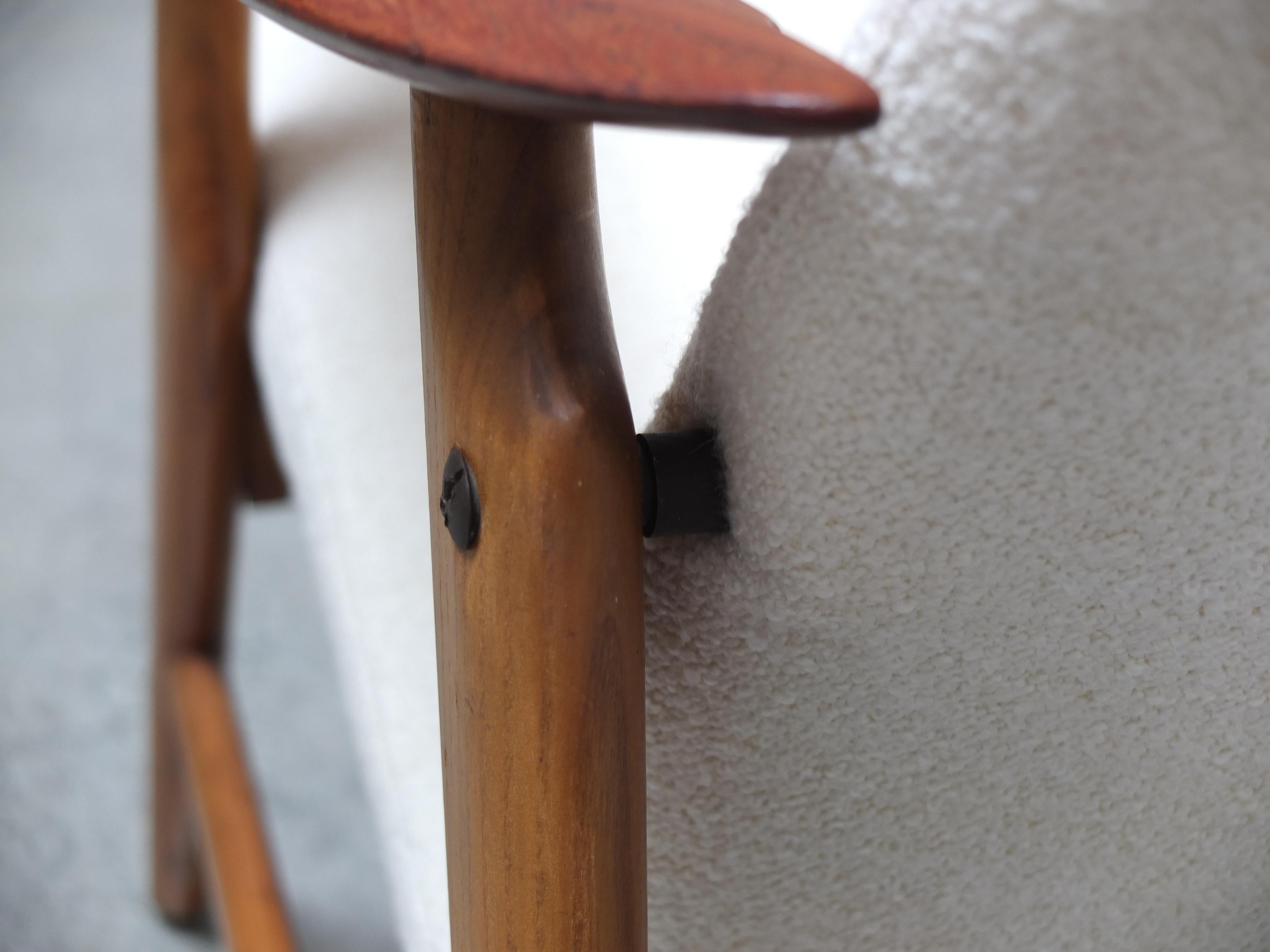 Rare 'Model 500' Lounge Chair by by Braathen & Brattrud for Dokka Møbler, 1958 For Sale 9