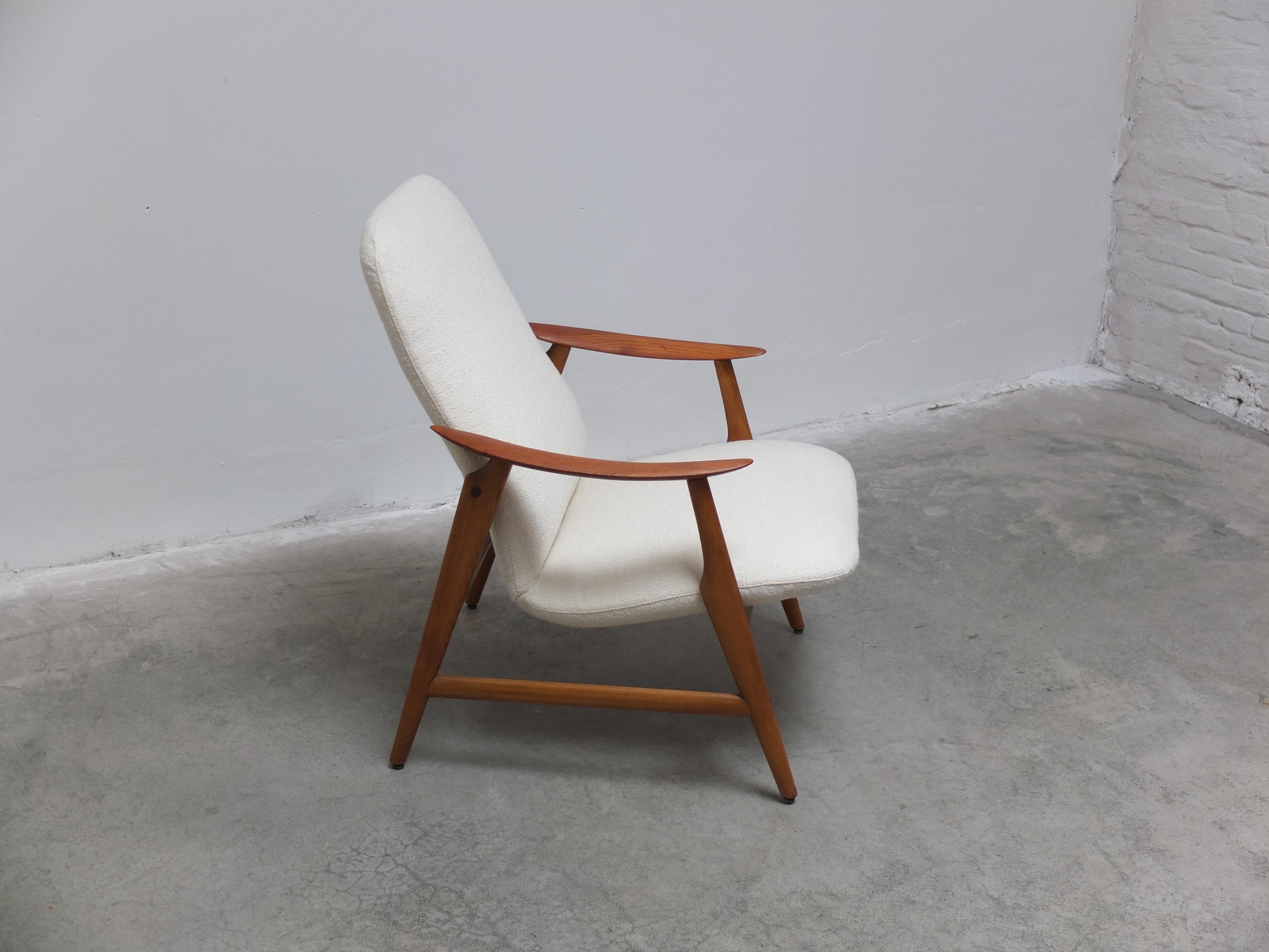 Rare 'Model 500' Lounge Chair by by Braathen & Brattrud for Dokka Møbler, 1958 In Good Condition For Sale In Antwerpen, VAN