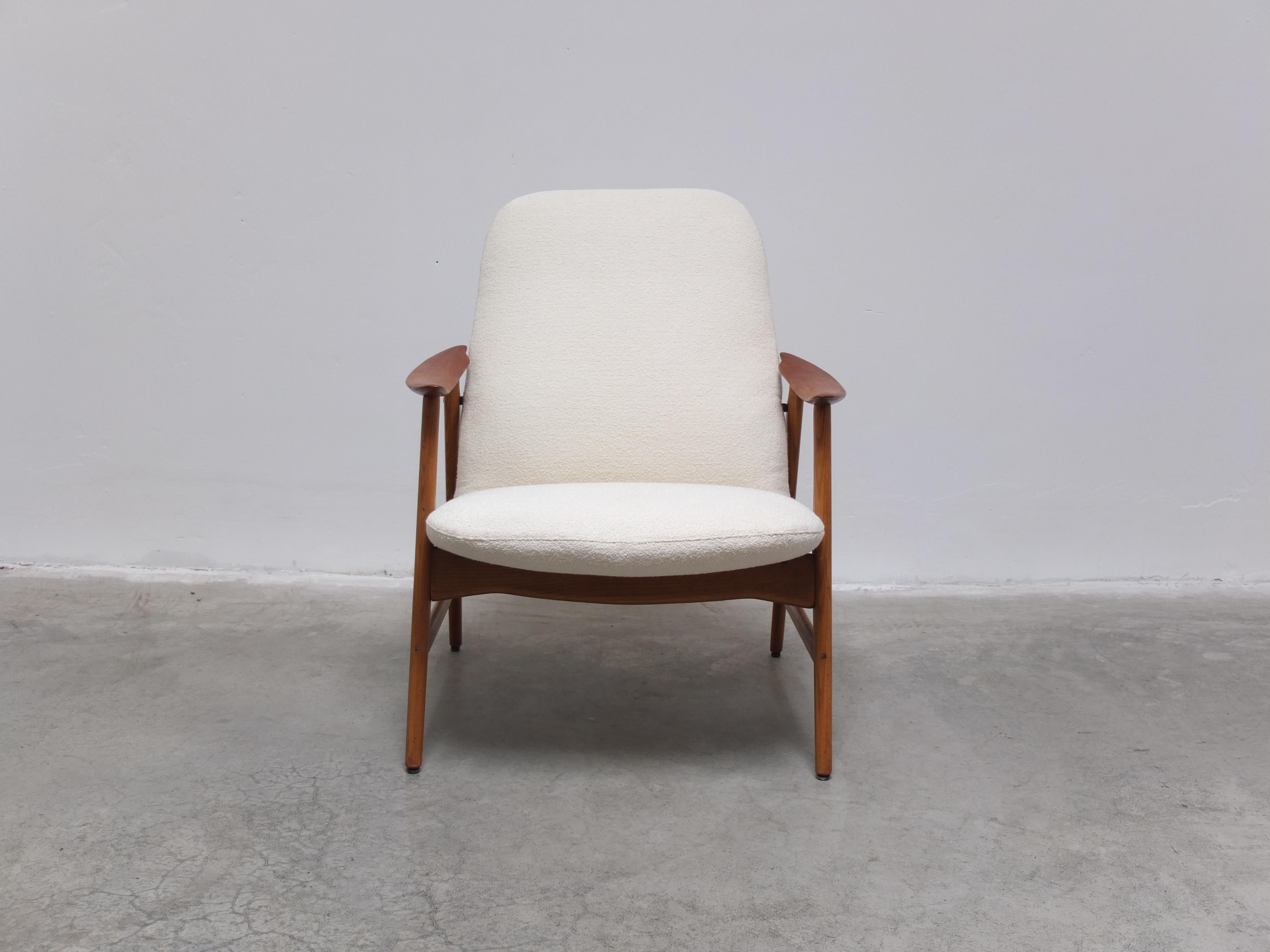Brass Rare 'Model 500' Lounge Chair by by Braathen & Brattrud for Dokka Møbler, 1958 For Sale