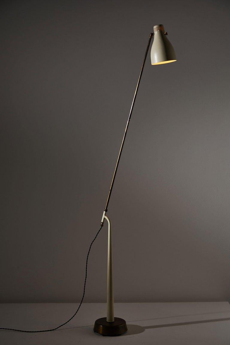 Rare Model 541 Floor Lamp by Hans Bergstrom for Atelje Lyktan In Good Condition In Los Angeles, CA