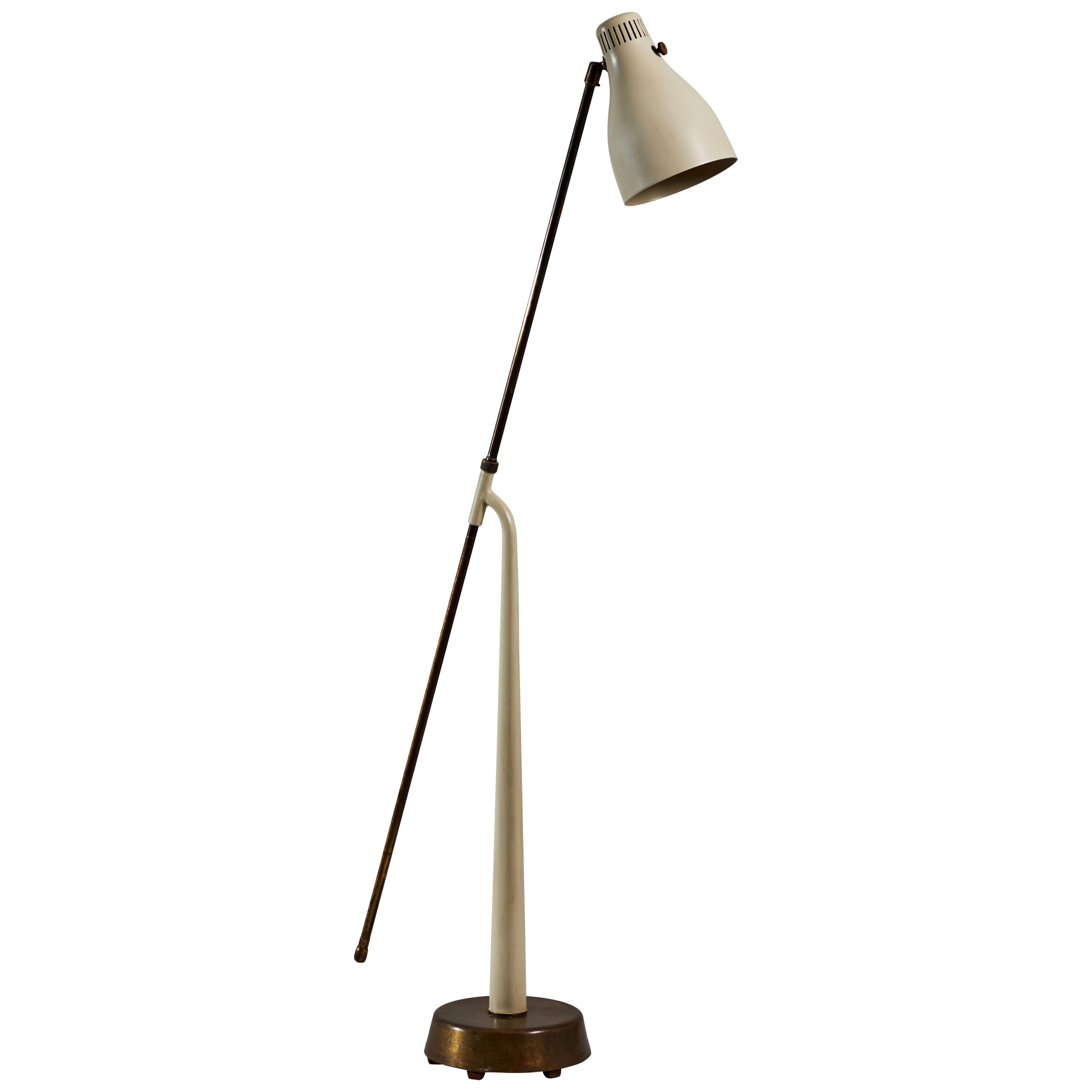 Rare Model 541 Floor Lamp by Hans Bergstrom for Atelje Lyktan