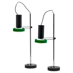 Rare Model 565 Table Lamps by Gino Sarfatti, 1960s, pair