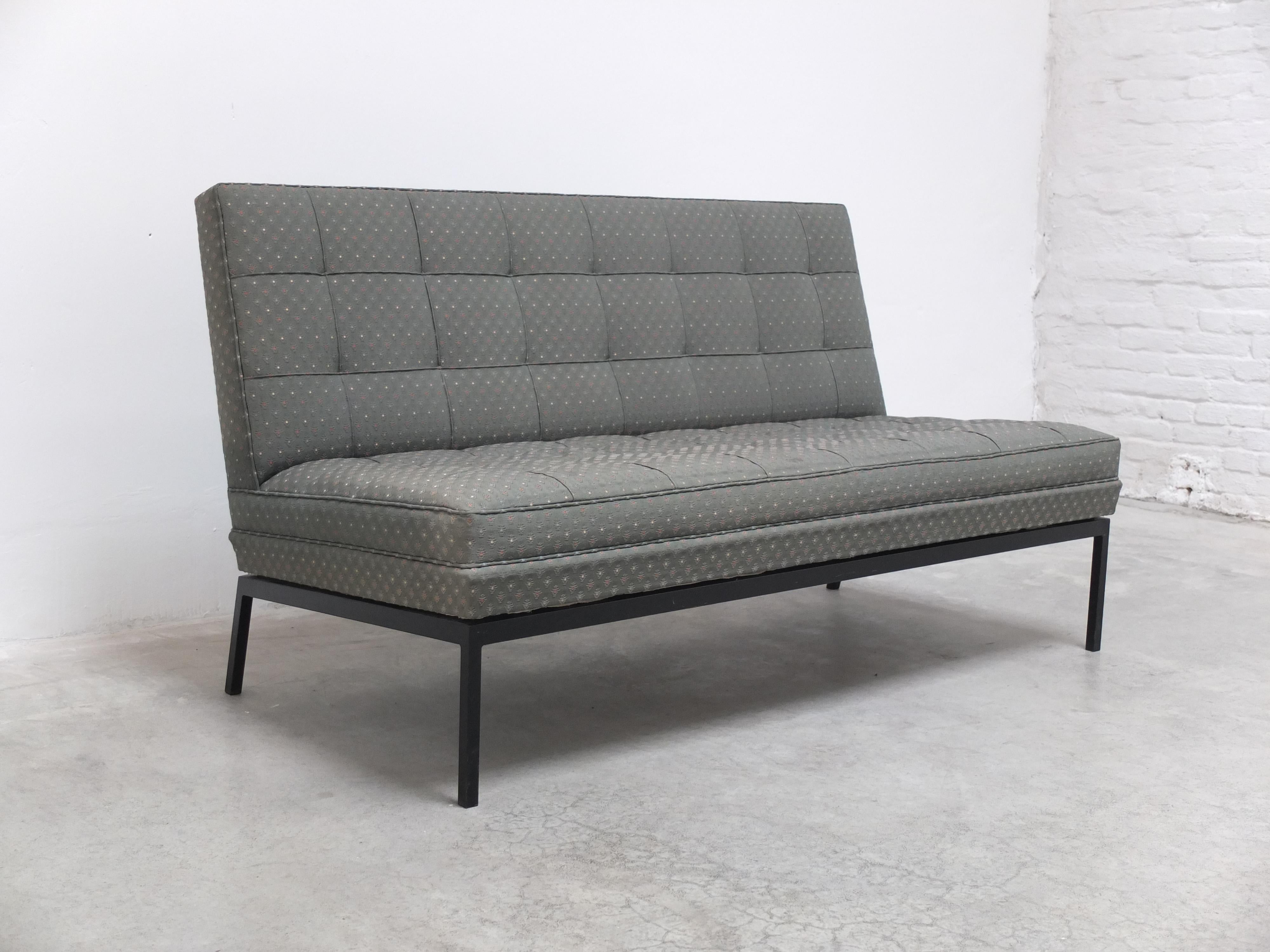 American Rare 'Model 66' 2-Seater Sofa by Florence Knoll for Knoll International, 1950s For Sale