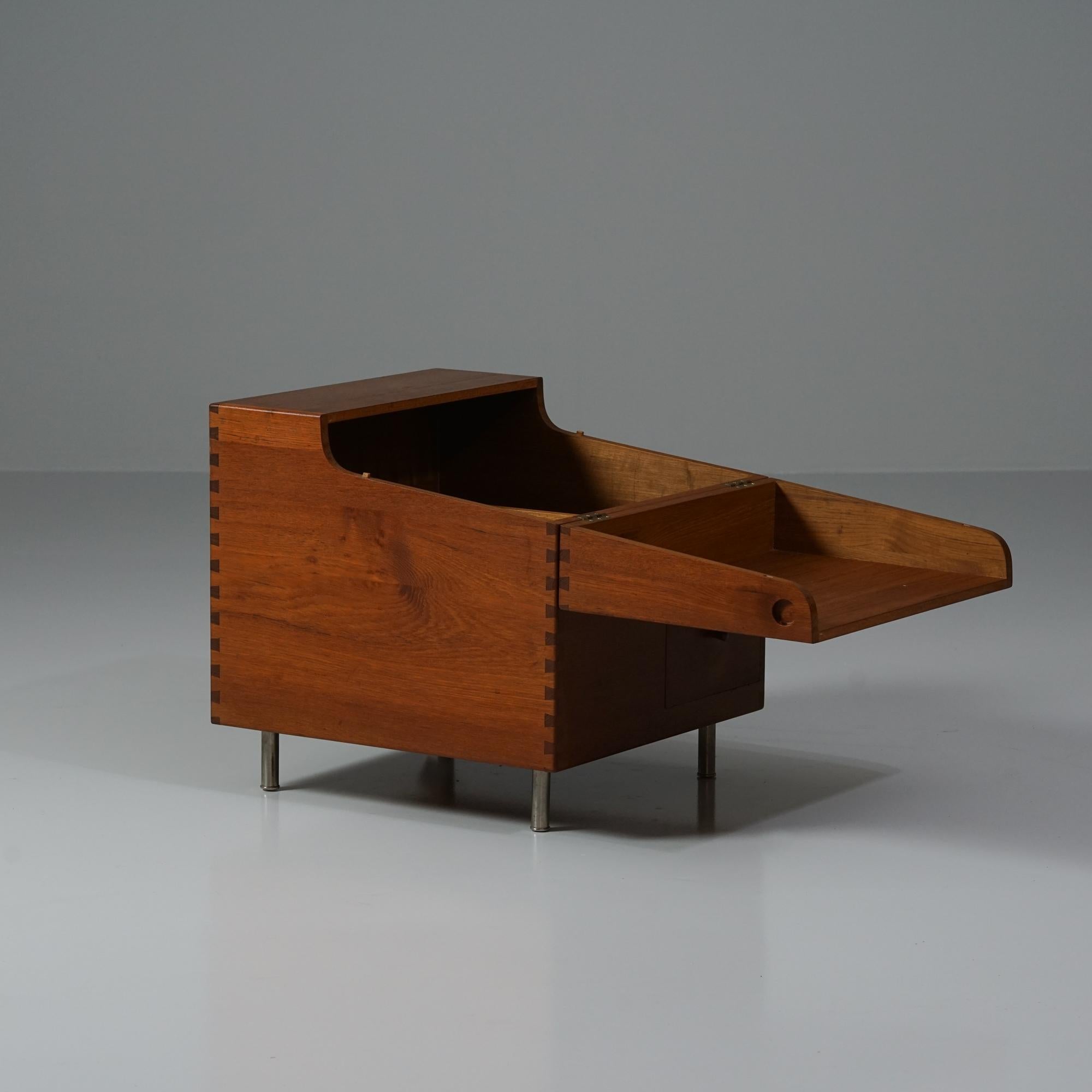 Mid-Century Modern Rare meuble de bar modèle AT-34, Hans J. Wegner, Andreas Tuck, années 1960 en vente