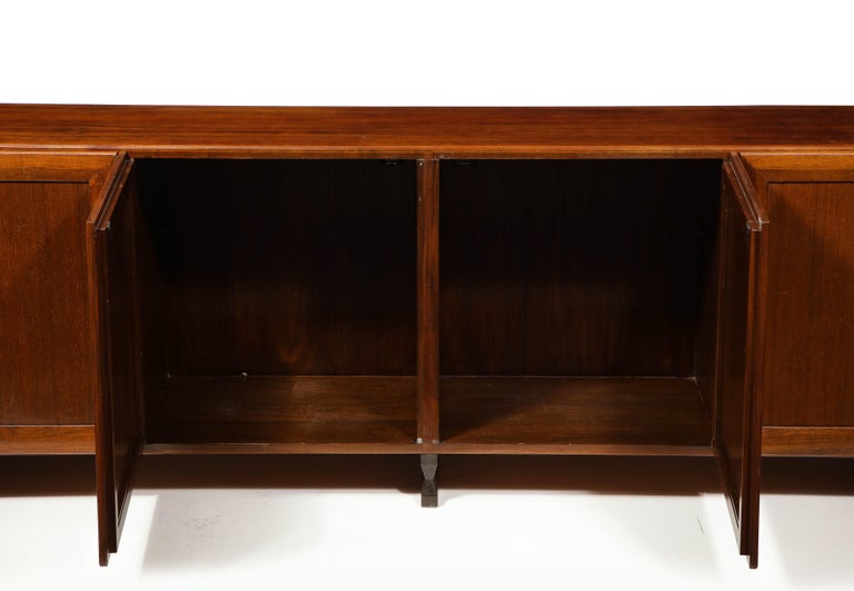 Mid-Century Modern Rare Model MB15 Walnut Sideboard by Franco Albini, Italy, c. 1957 For Sale