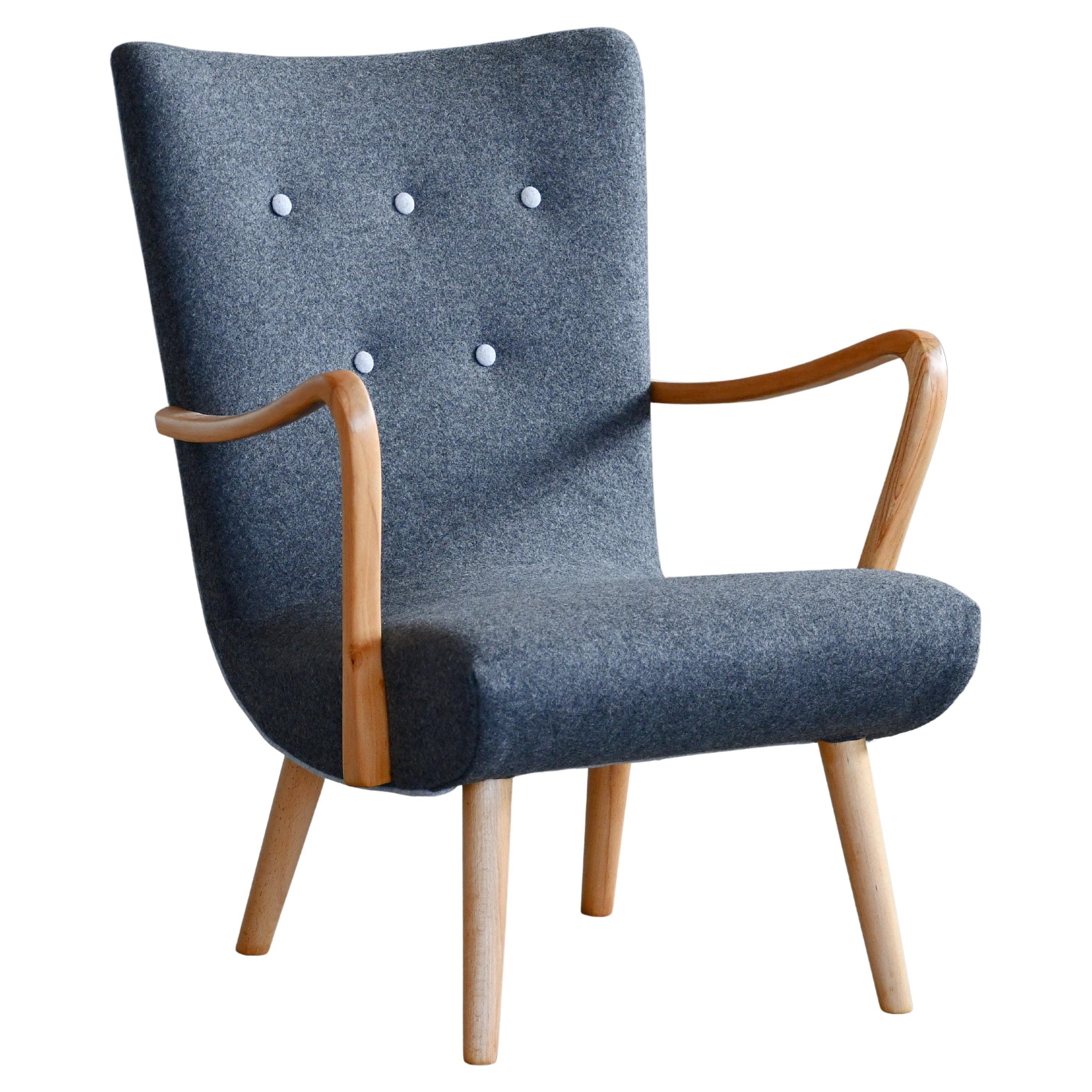 Rare Model "Mikki" Armchair by Carl Gustaf Hiort Af Ornäs  Finland 1940s