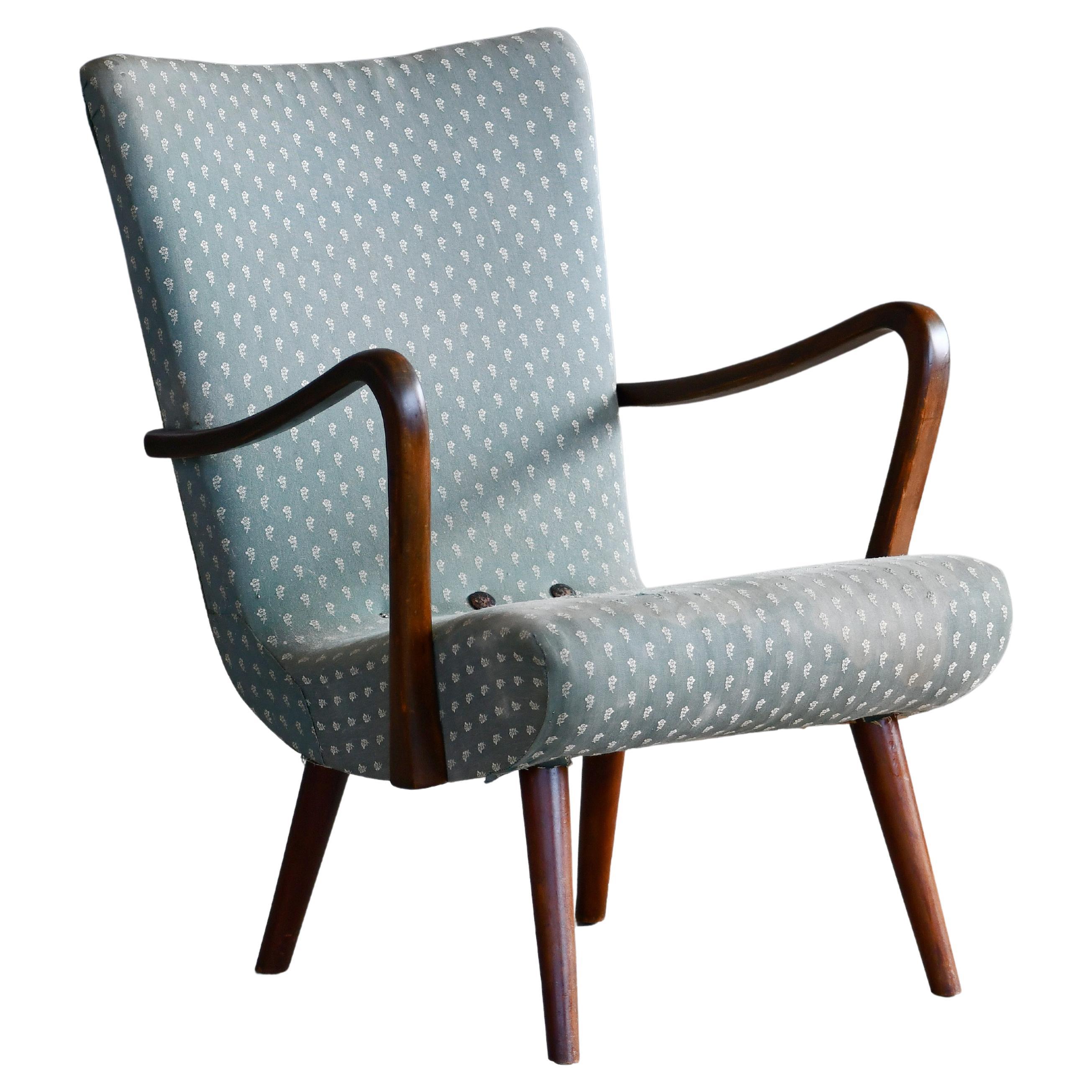 Rare Model "Mikki" Armchair by Carl Gustaf Hiort Af Ornäs  Finland 1940s
