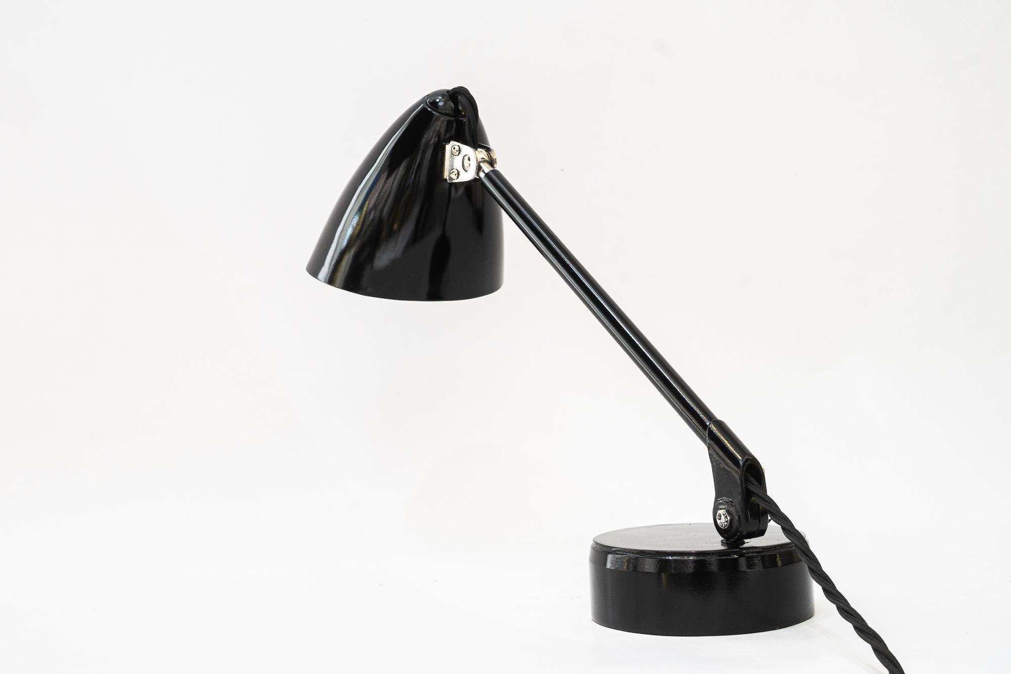 Rare model of a Swiveling Art Deco table lamp vienna around 1920s For Sale 3