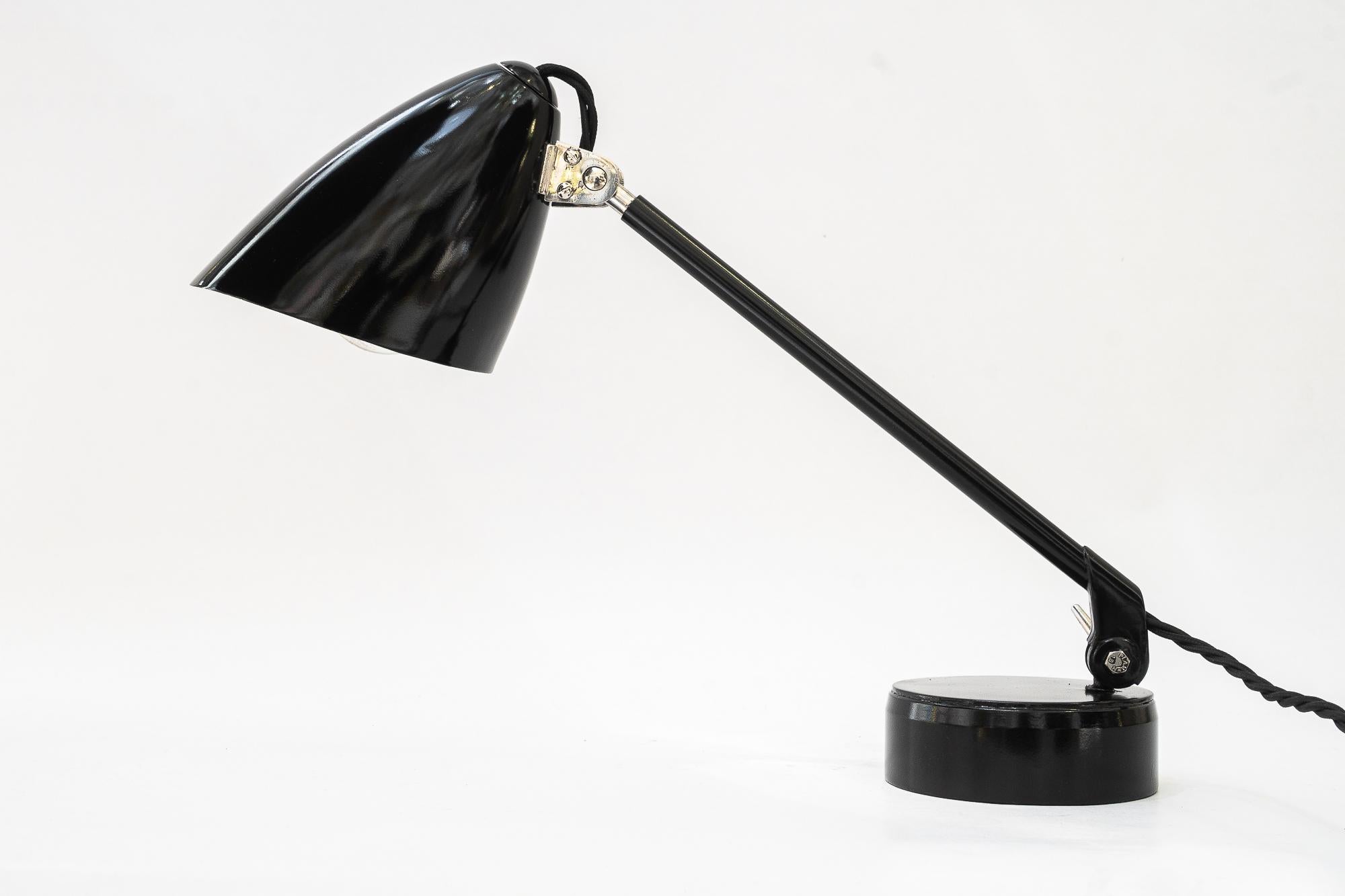 Rare model of a Swiveling Art Deco table lamp vienna around 1920s For Sale 2