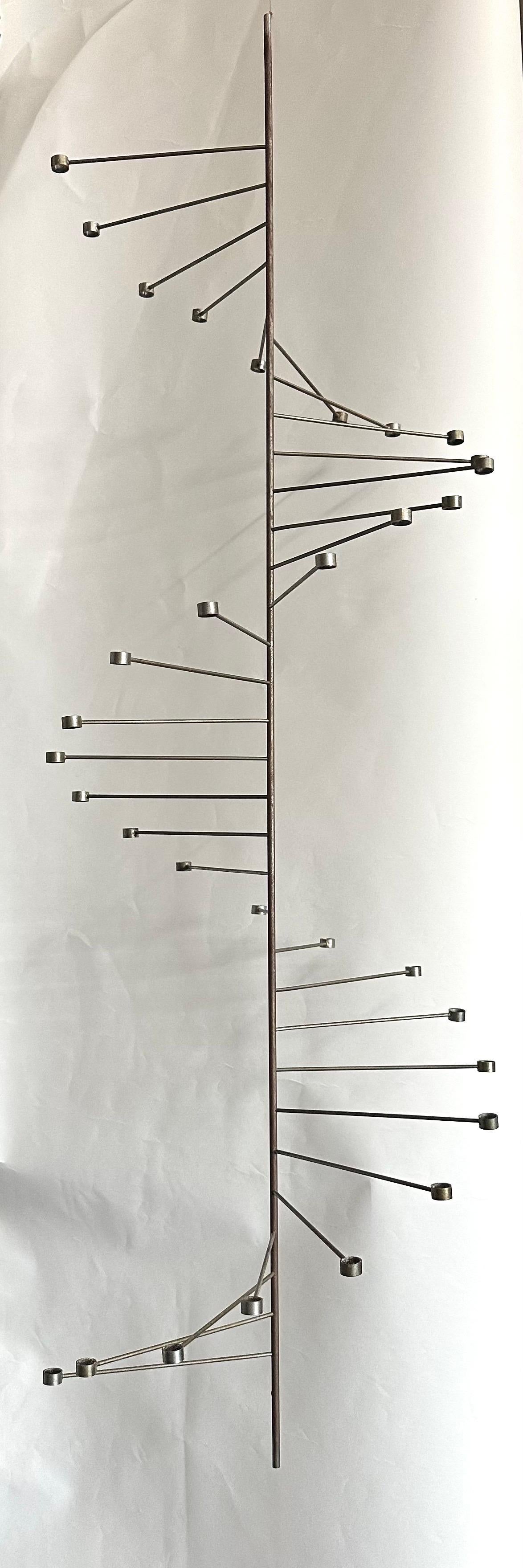Acier Rare candélabre suspendu PK 101 Poul Kjaerholm en vente