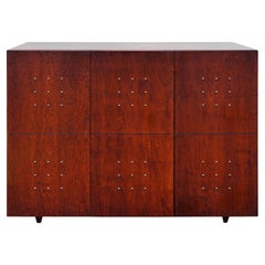 Rare Modern Dialogica Monique & Sergio Savarese Media Cabinet Wood Cabinet