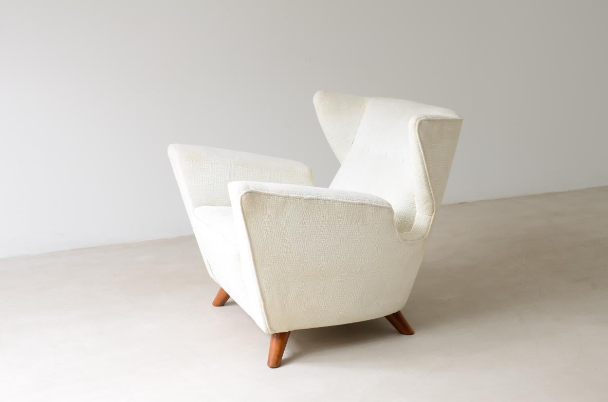 italien Rare fauteuil moderniste conçu pour le navire de croisière Augustus en vente
