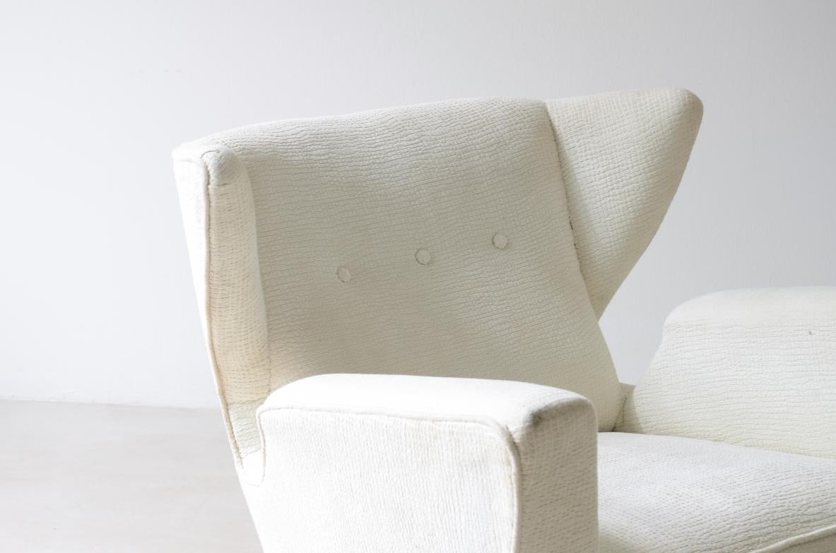 Tissu Rare fauteuil moderniste conçu pour le navire de croisière Augustus en vente