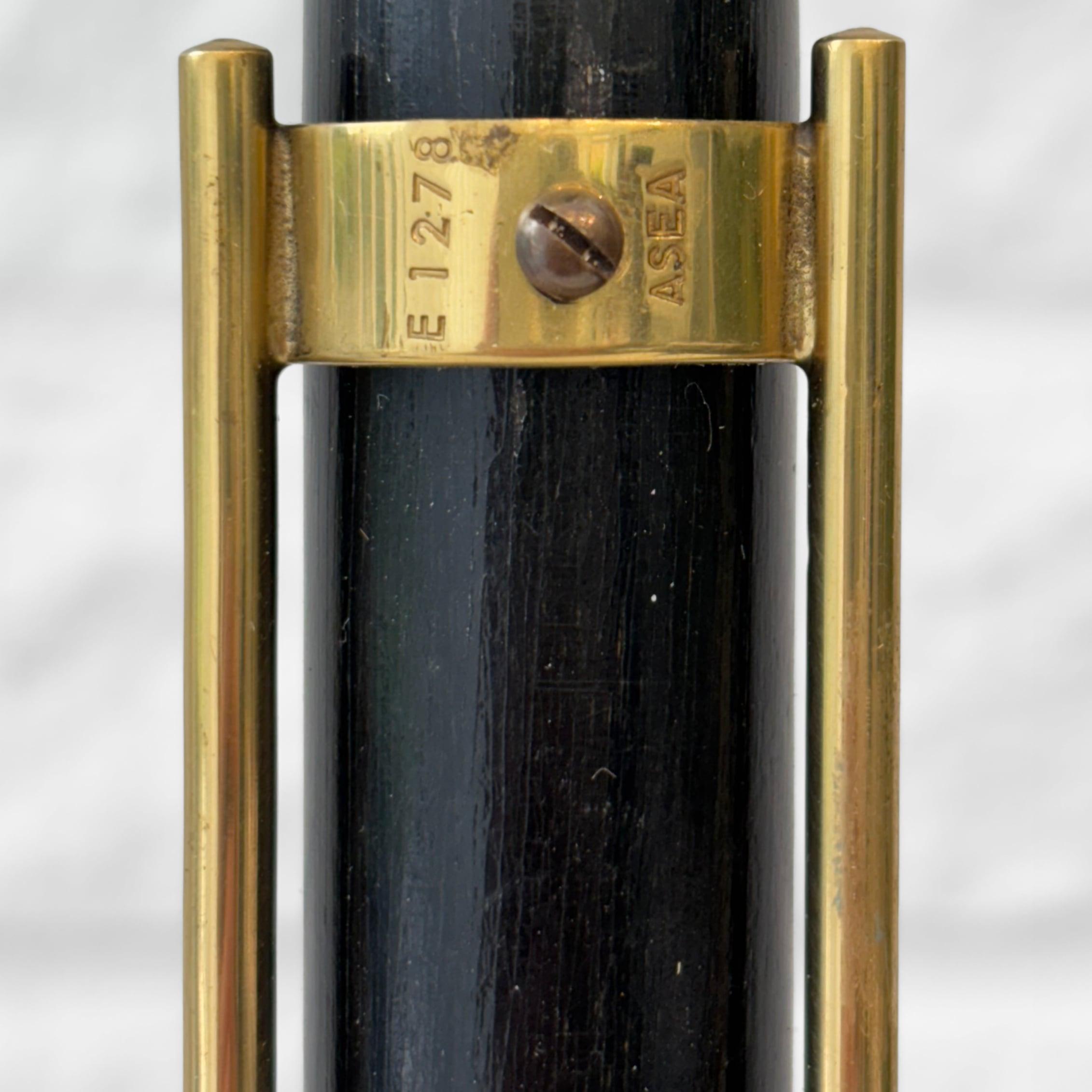 Rare modernist ASEA table lamp E1278, Scandinavian design, Sweden, 1950s For Sale 3