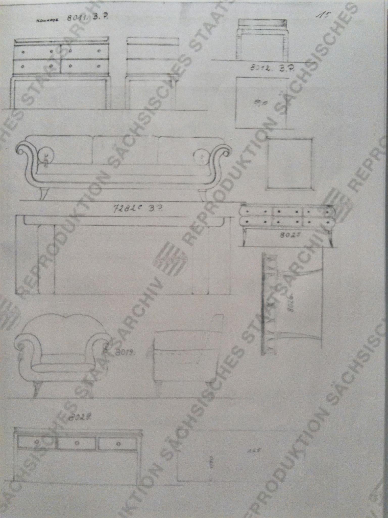 Rara cómoda modernista de Deutsche Werkstätten Hellerau Alemán en venta