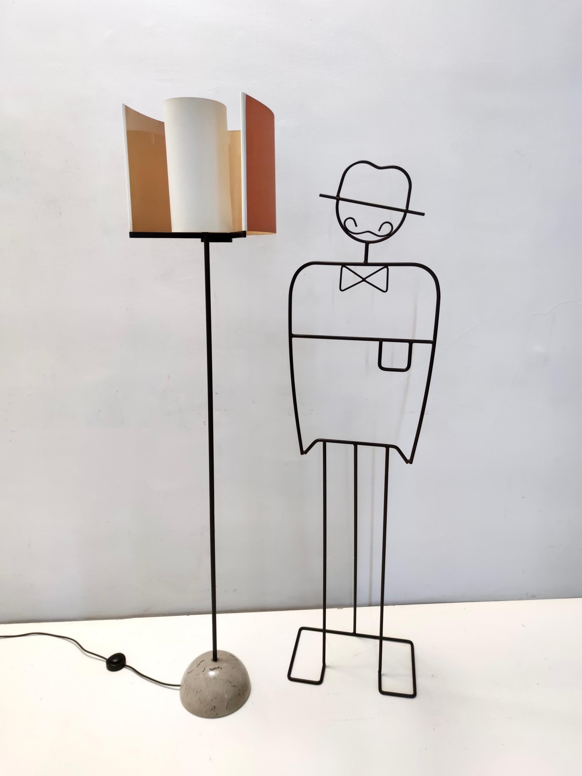 Seltene modernistische Stehlampe Modell „Abate“ von Afra und Tobia Scarpa für Ibis, Italien (Italienisch) im Angebot