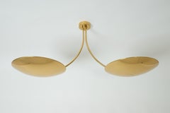 Rare Modernist Florian Schulz Brass Pendant Lamp Model Duan, Germany 1970s