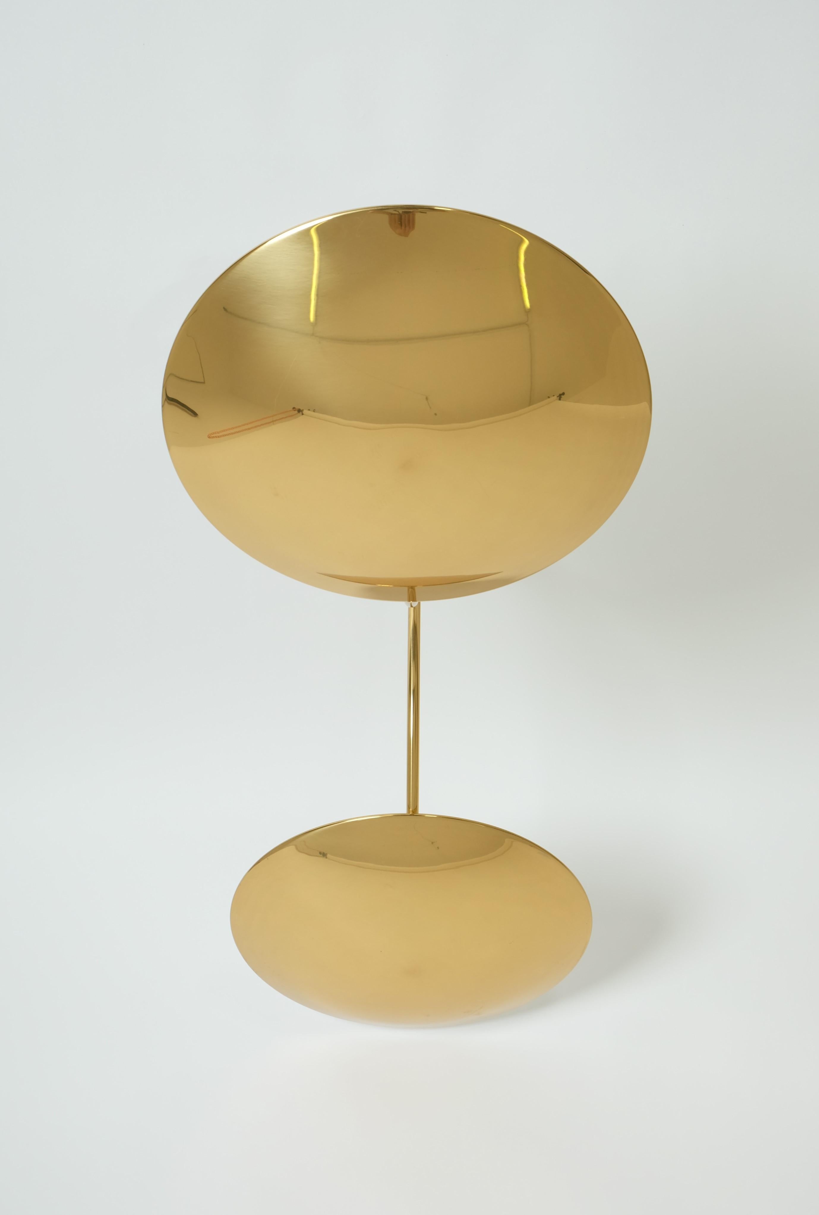Seltene modernistische Florian Schulz-Pendelleuchte aus Messing, Modell Duan, Deutschland 1970er Jahre im Angebot 2
