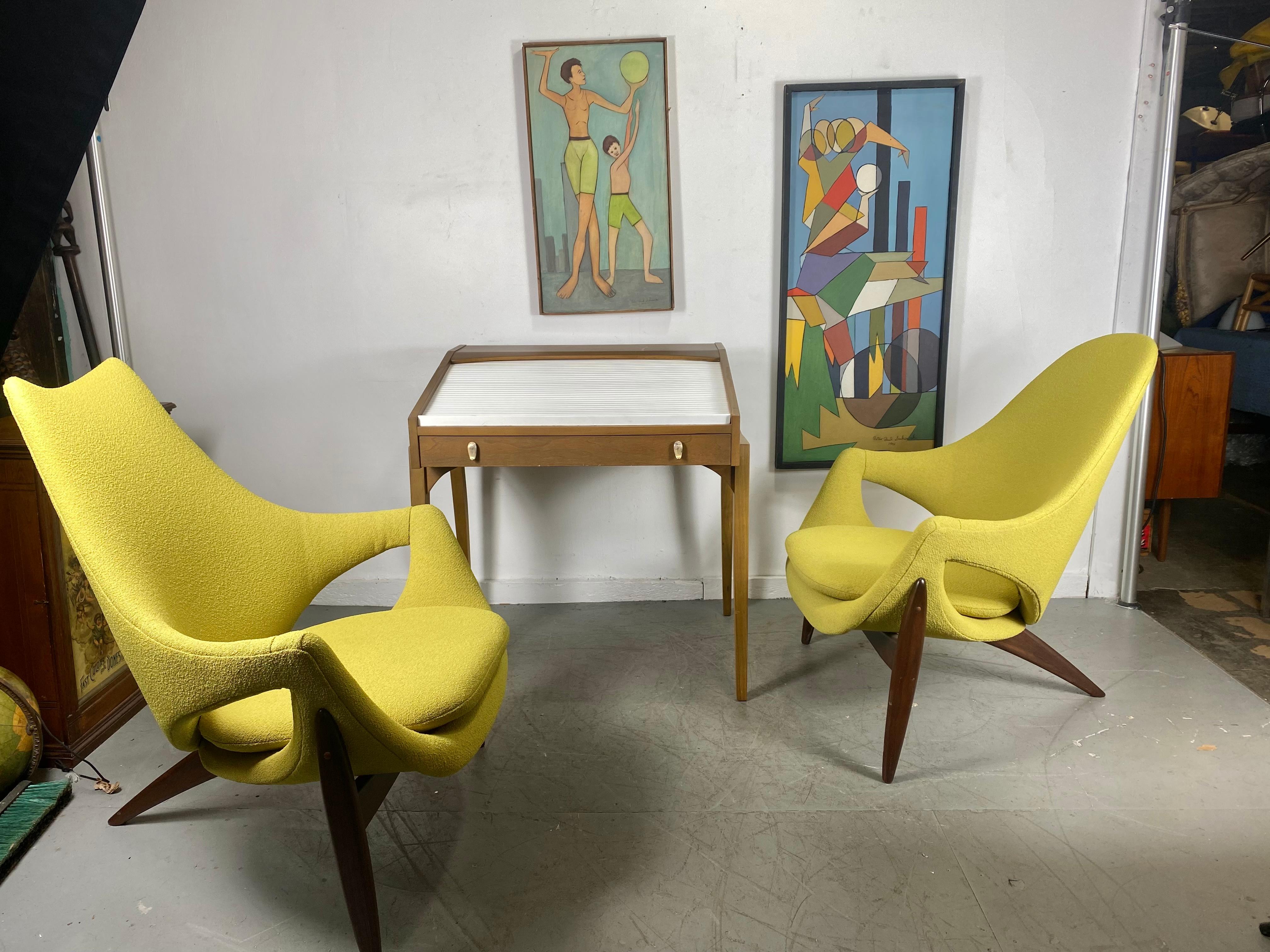 Rare Modernist Lounge Chairs by Luigi Tiengo for Cimon, Montréal, 1963 3