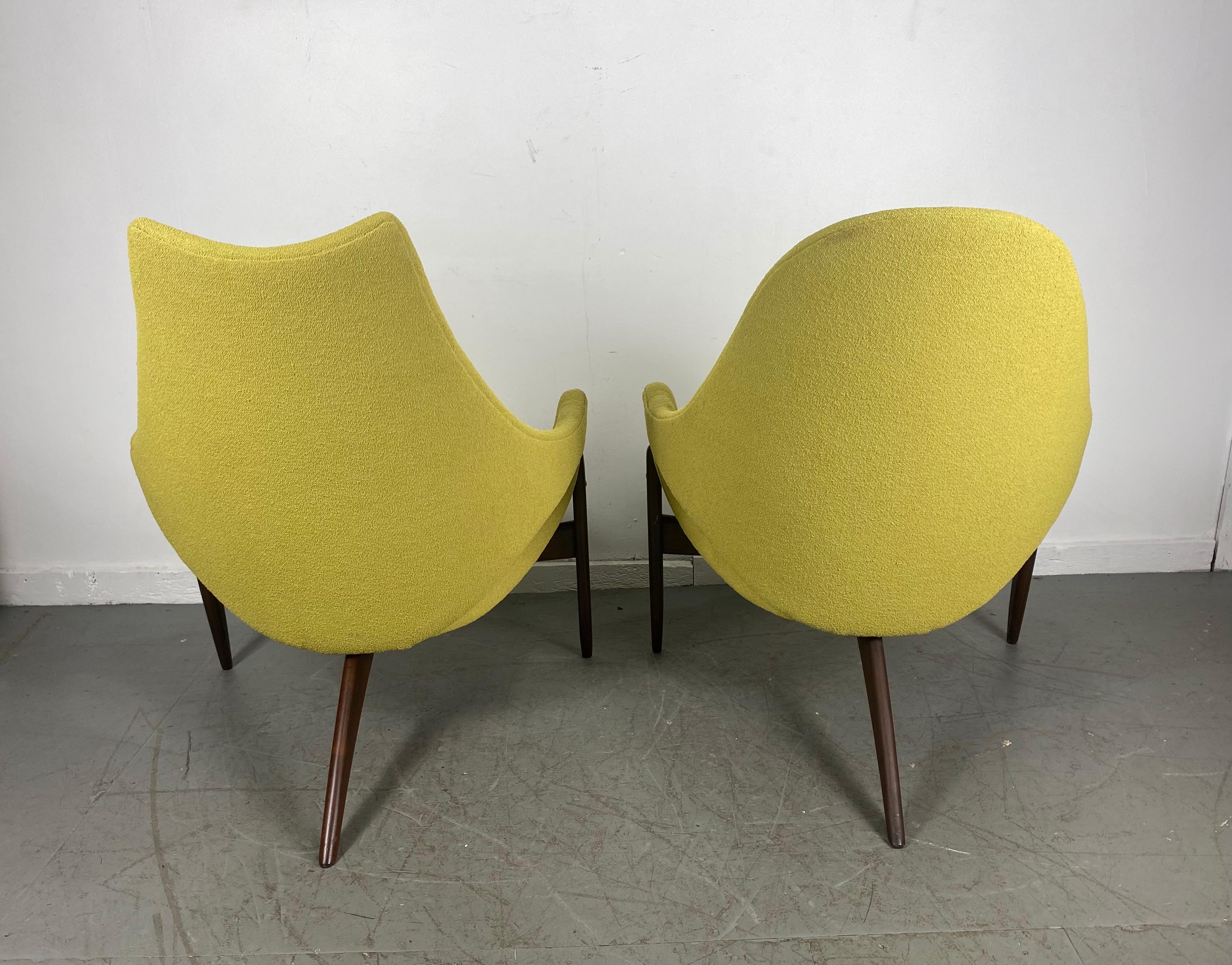 Rare Modernist Lounge Chairs by Luigi Tiengo for Cimon, Montréal, 1963 6