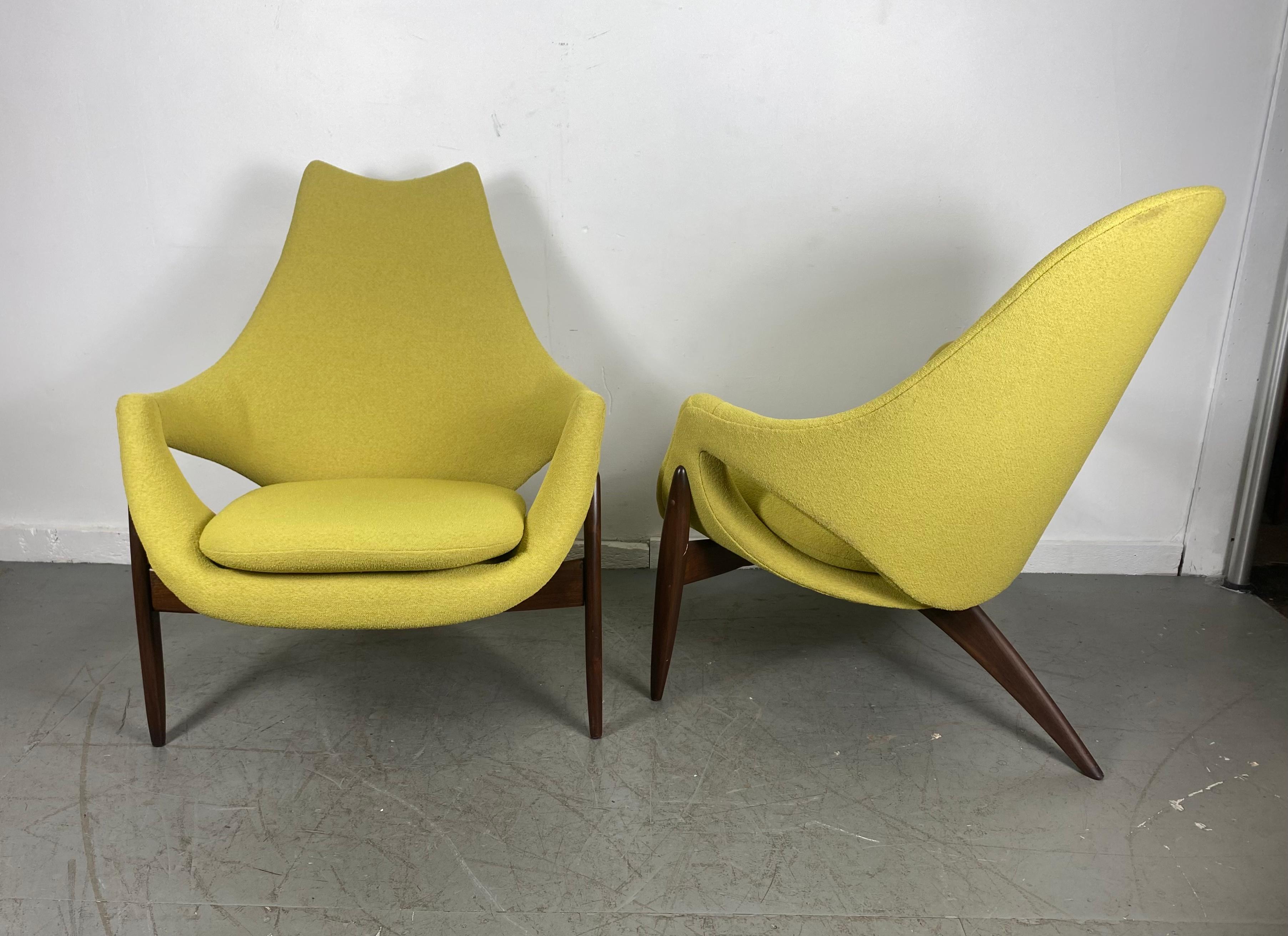 Rare Modernist Lounge Chairs by Luigi Tiengo for Cimon, Montréal, 1963 9