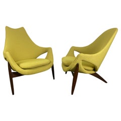 Rare Modernist Lounge Chairs by Luigi Tiengo for Cimon, Montréal, 1963