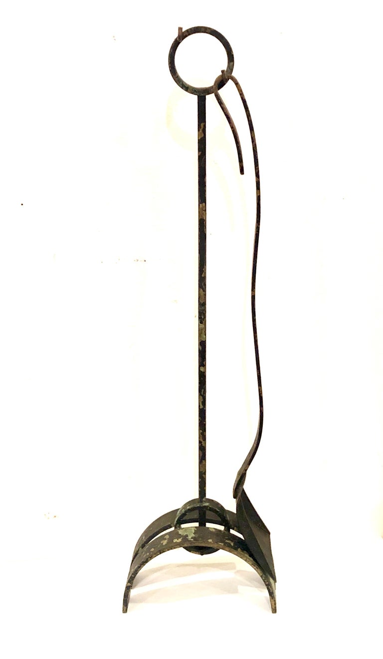 Rare Modernist Painted Bronze Fireplace Tools Set For Sale At 1stdibs