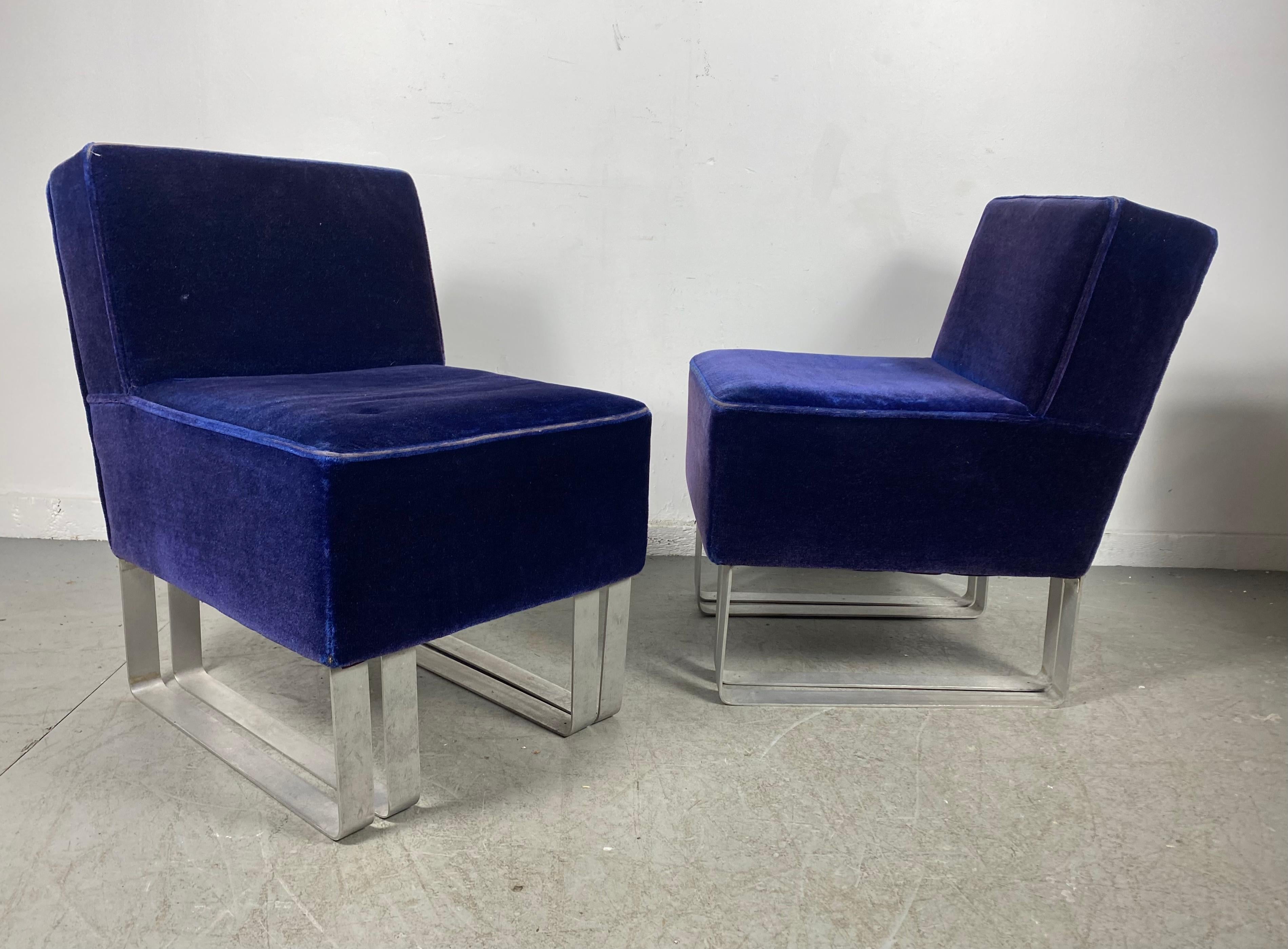 Américain Rare fauteuil moderniste « Slipper Chairs » de Donald Deskey pour Deskey -Vollmer en vente