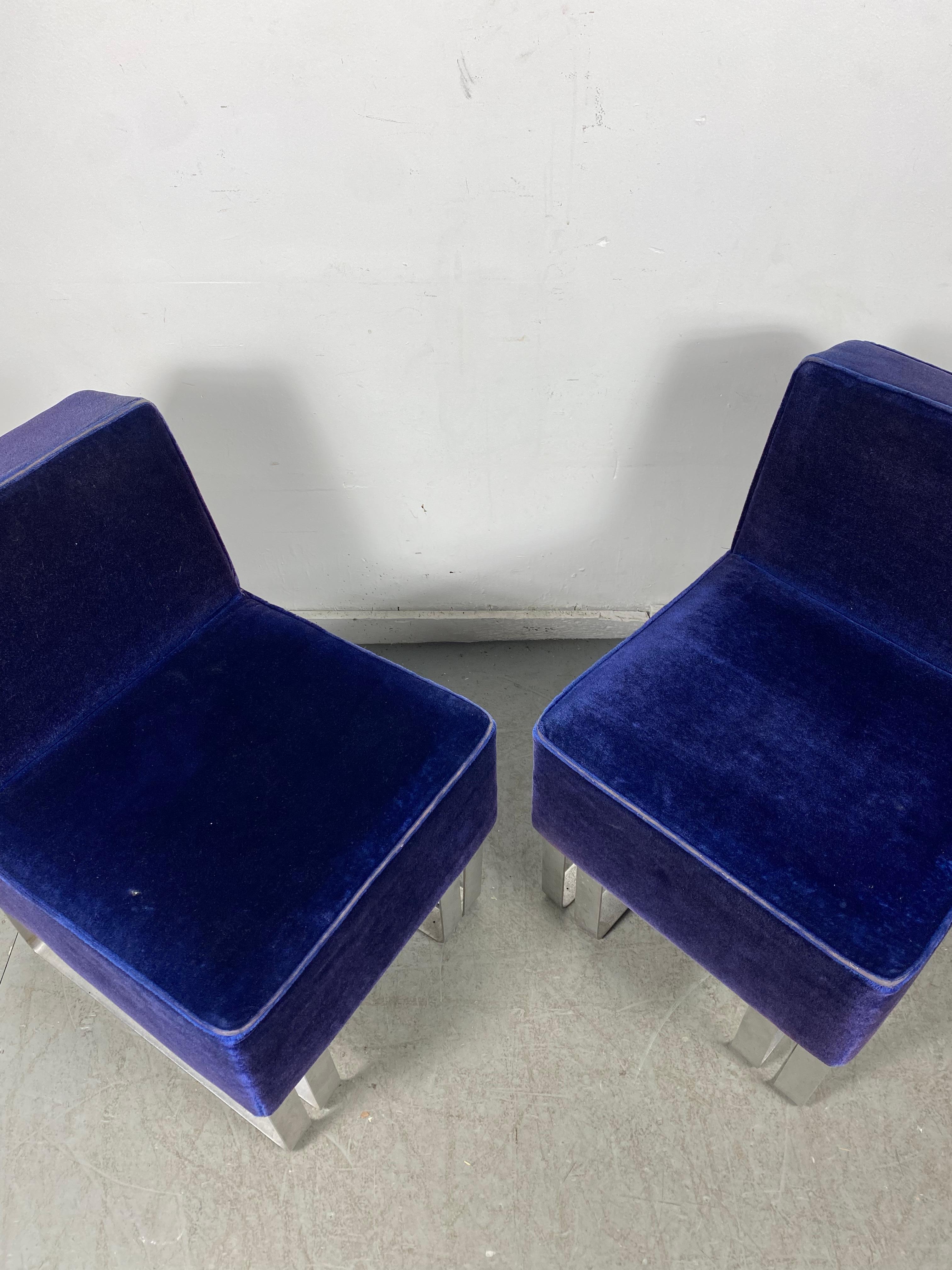 Art Deco Rare Modernist Slipper Chairs by Donald Deskey for Deskey -Vollmer For Sale