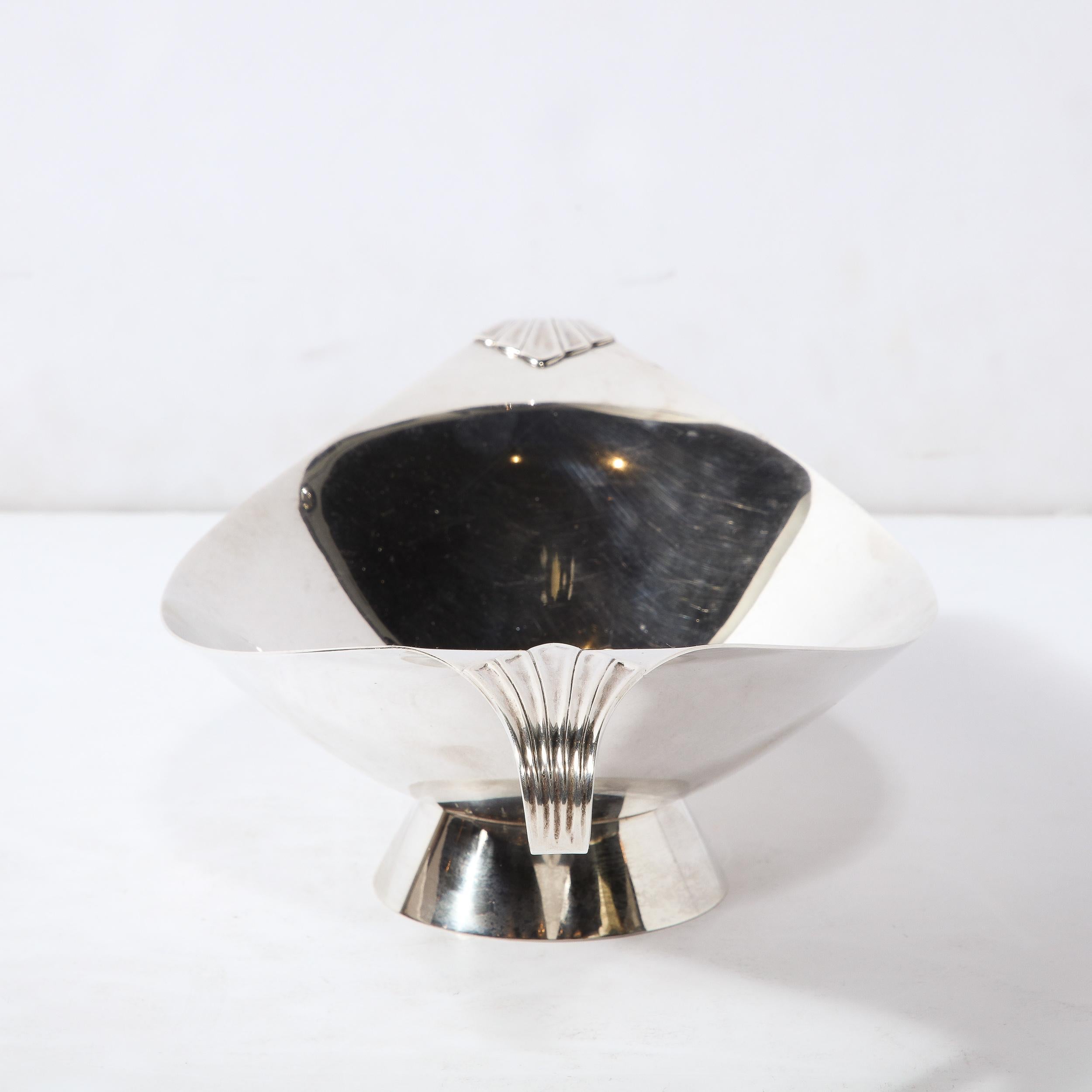 Mid-20th Century Rare Modernist Sterling Silver Modernist Centerpiece Bowl by Tiffany and Co