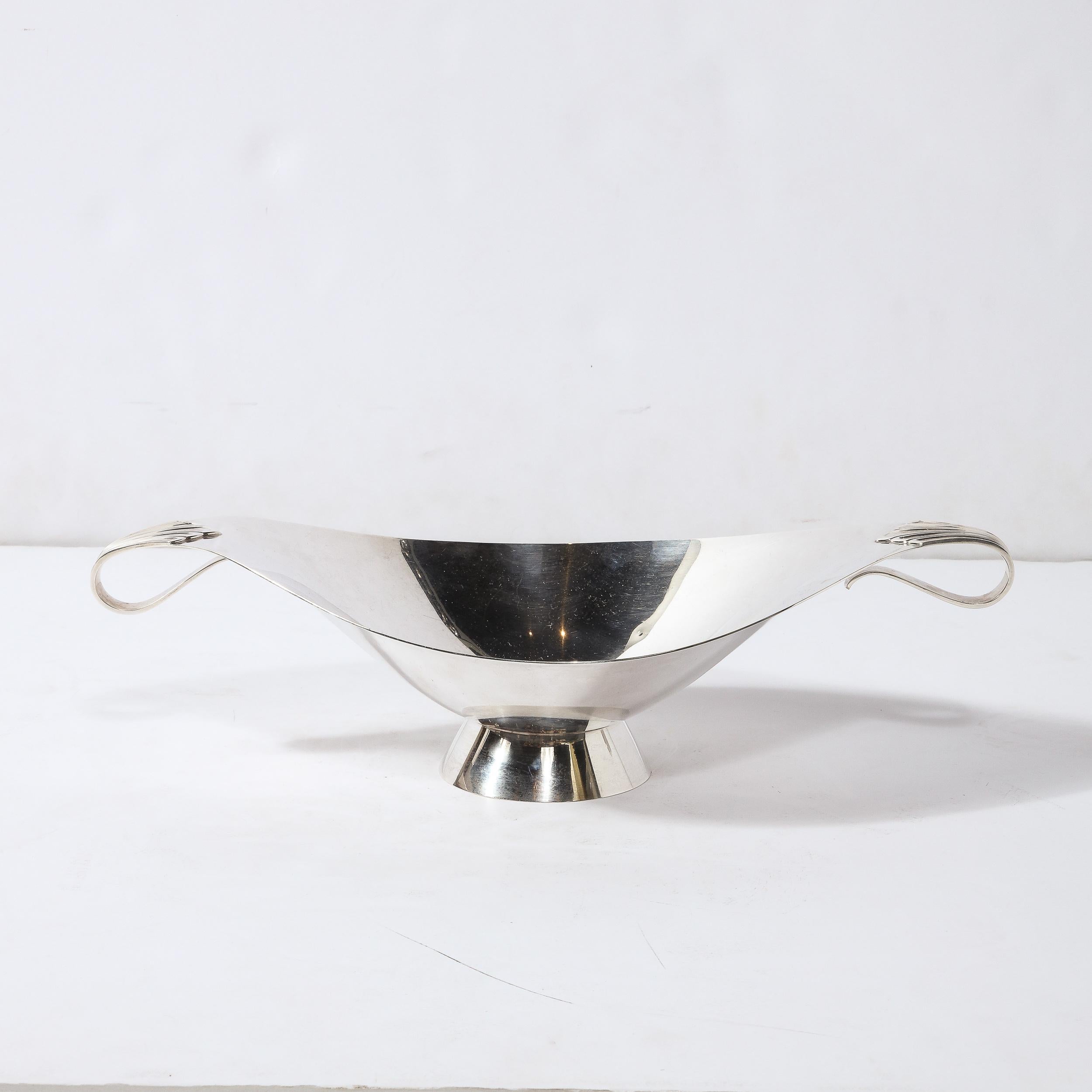 Rare Modernist Sterling Silver Modernist Centerpiece Bowl by Tiffany and Co 3