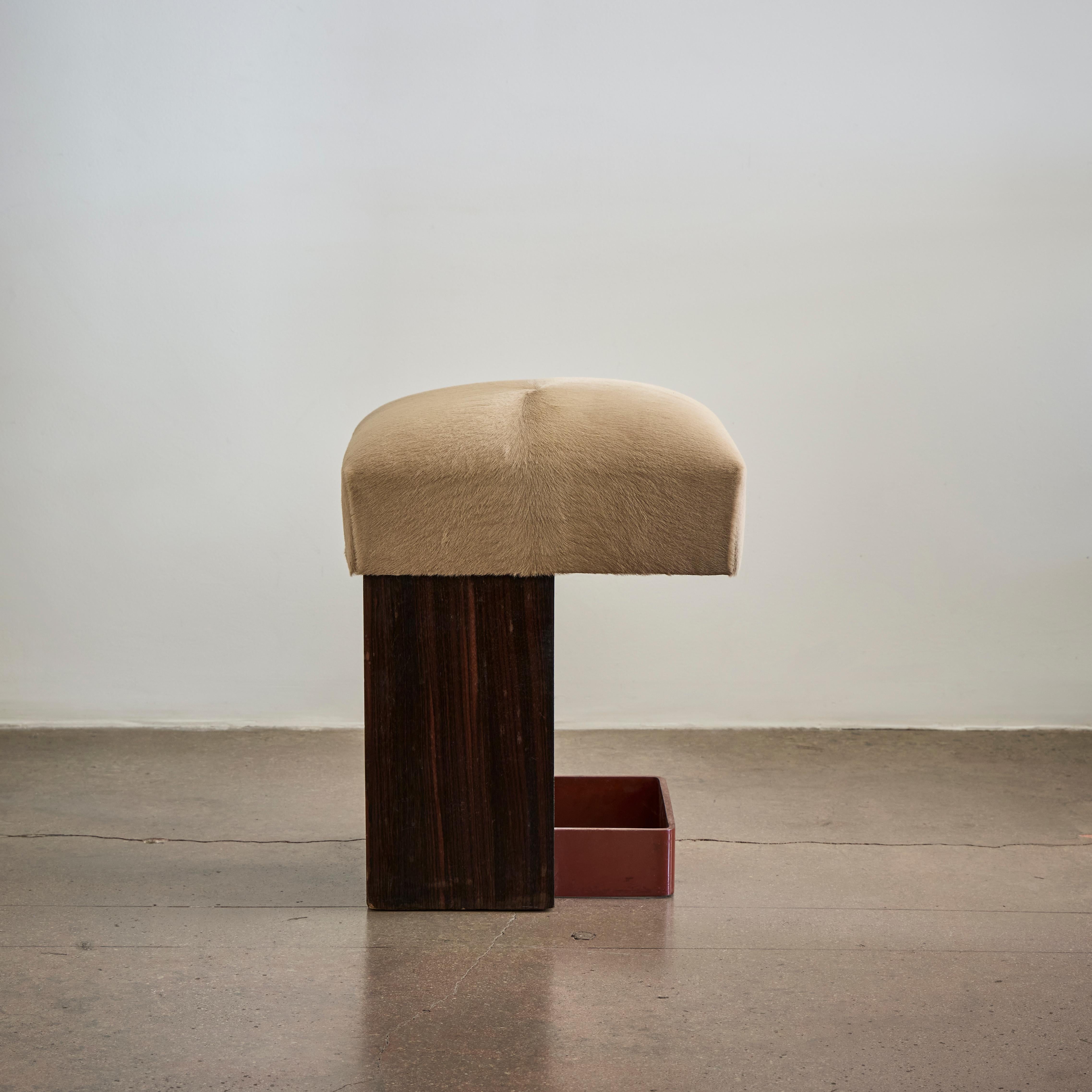 Rare tabouret moderniste d'Andre Sornay Bon état - En vente à Los Angeles, CA