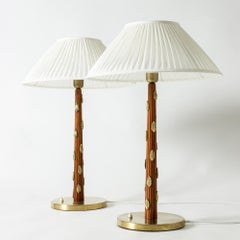 Rare Modernist Table Lamps by Hans Bergström, Ateljé Lyktan, Sweden, 1950s