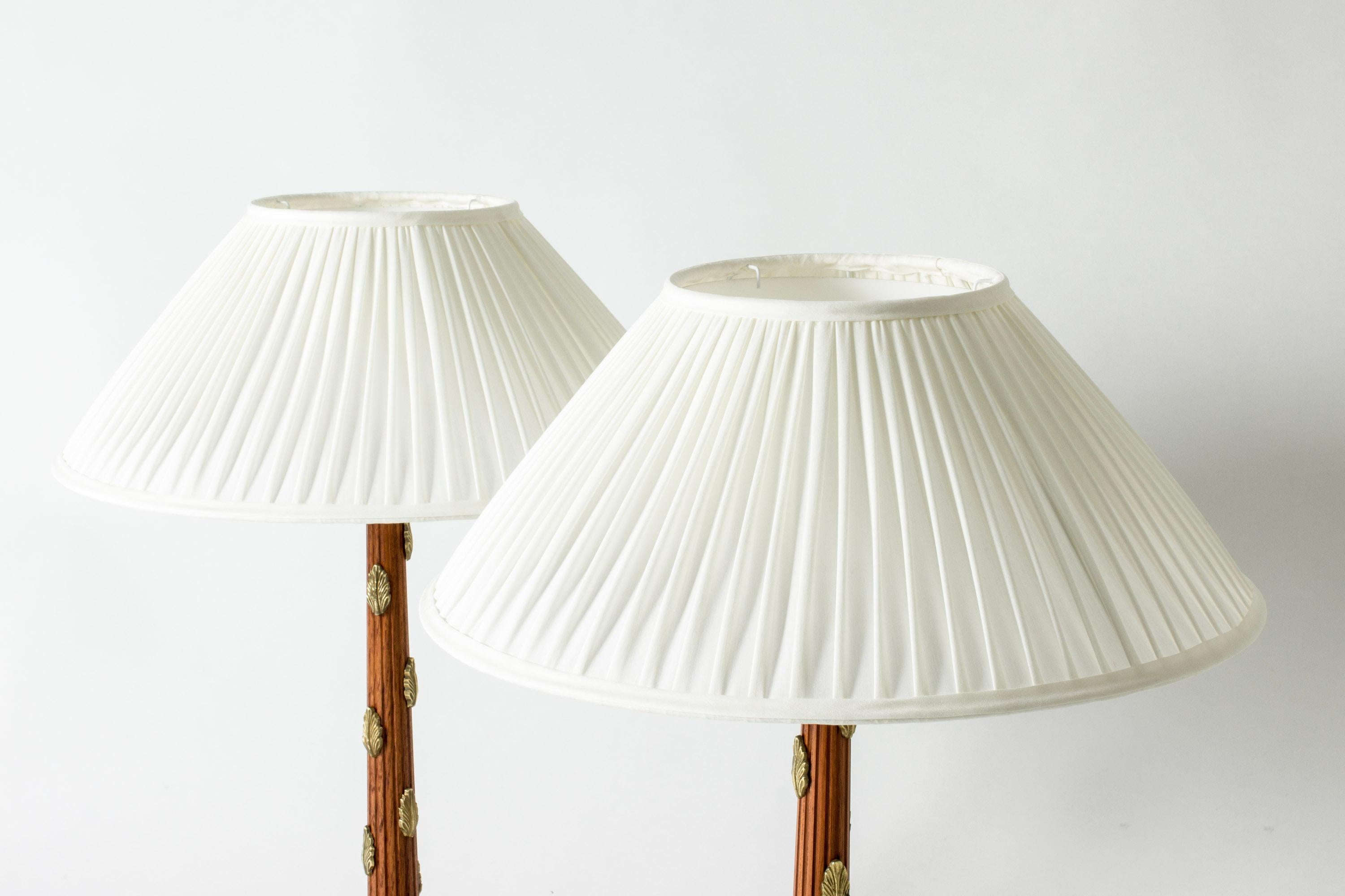 Scandinave moderne Rare lampes de table modernistes par Hans Bergström, Ateljé Lyktan, Suède, 1950s en vente