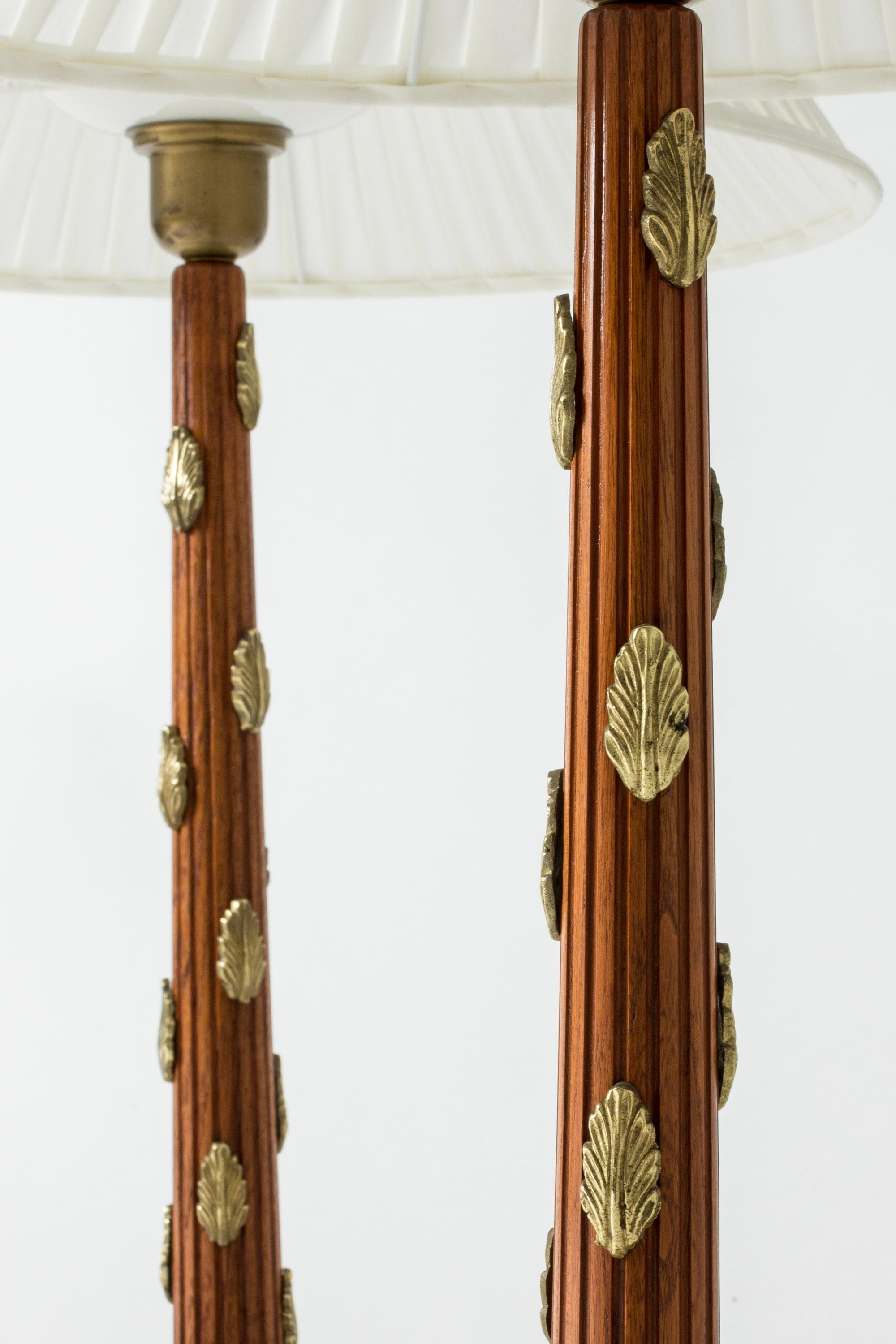 Rare lampes de table modernistes par Hans Bergström, Ateljé Lyktan, Suède, 1950s Bon état - En vente à Stockholm, SE
