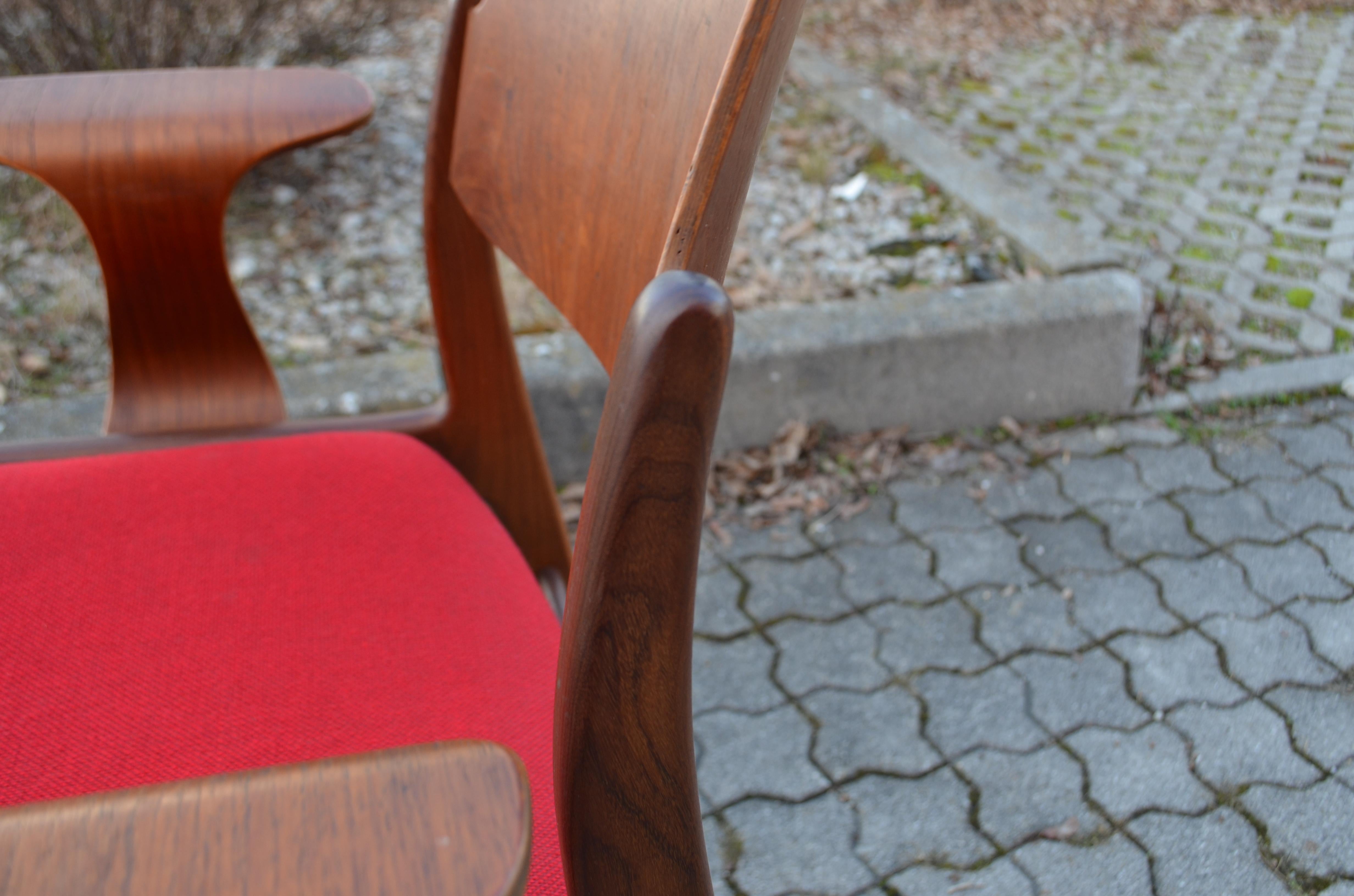 Seltener modernistischer Wilkhahn Hartmut Lohmeyer Sperrholz-Sessel 476A im Angebot 11