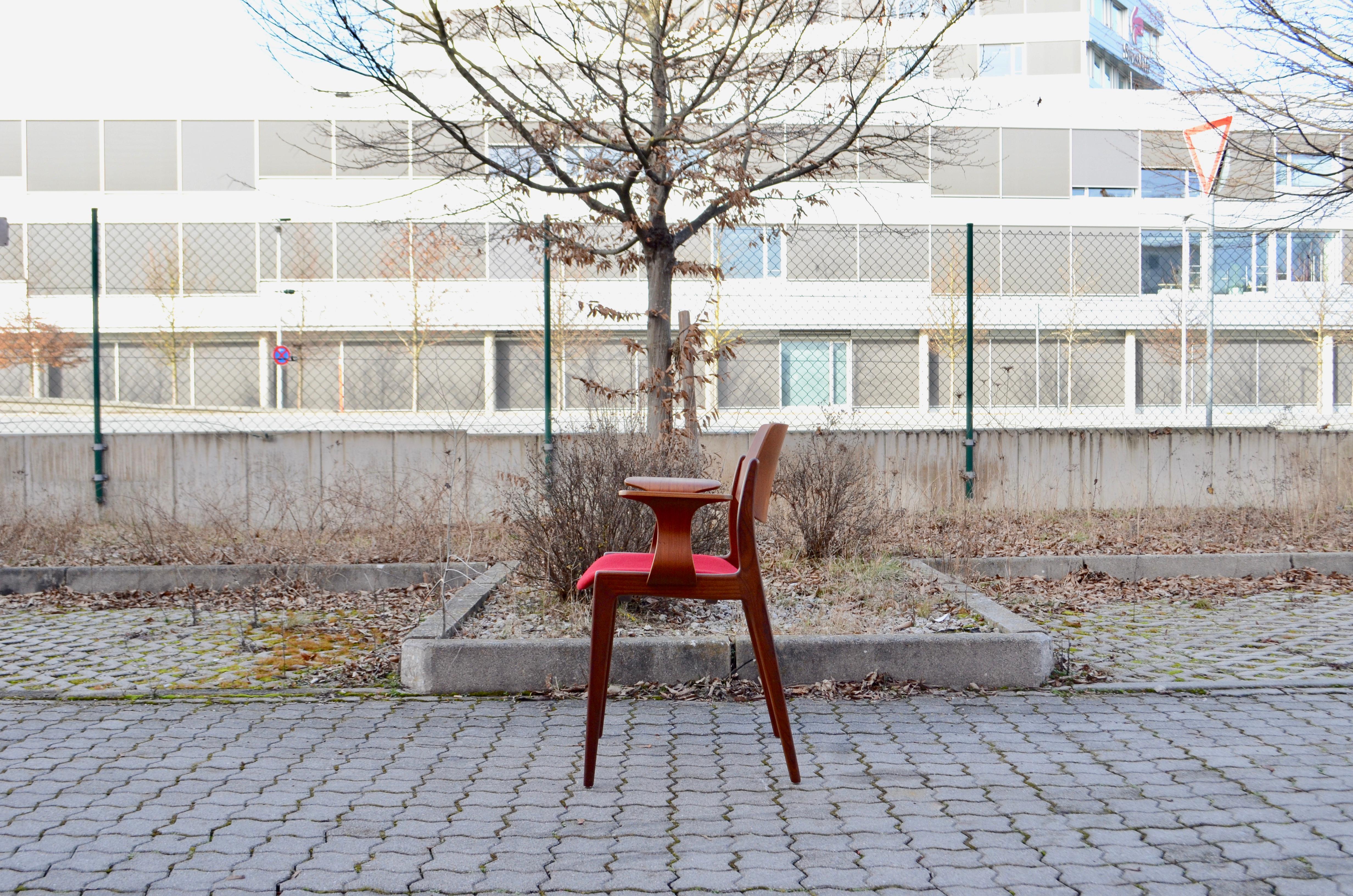 Seltener modernistischer Wilkhahn Hartmut Lohmeyer Sperrholz-Sessel 476A (Deutsch) im Angebot