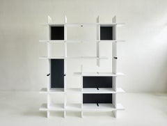 Rare modular bookcase system by Eugenio Gerli, Tecno Milano Italy 1966