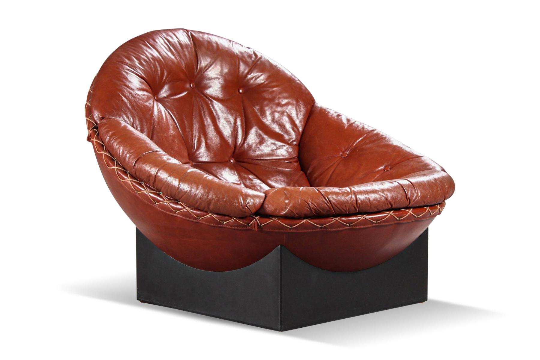 Seltenes modulares Leder-Sofa-Set von Illum Wikkels (Dänisch) im Angebot