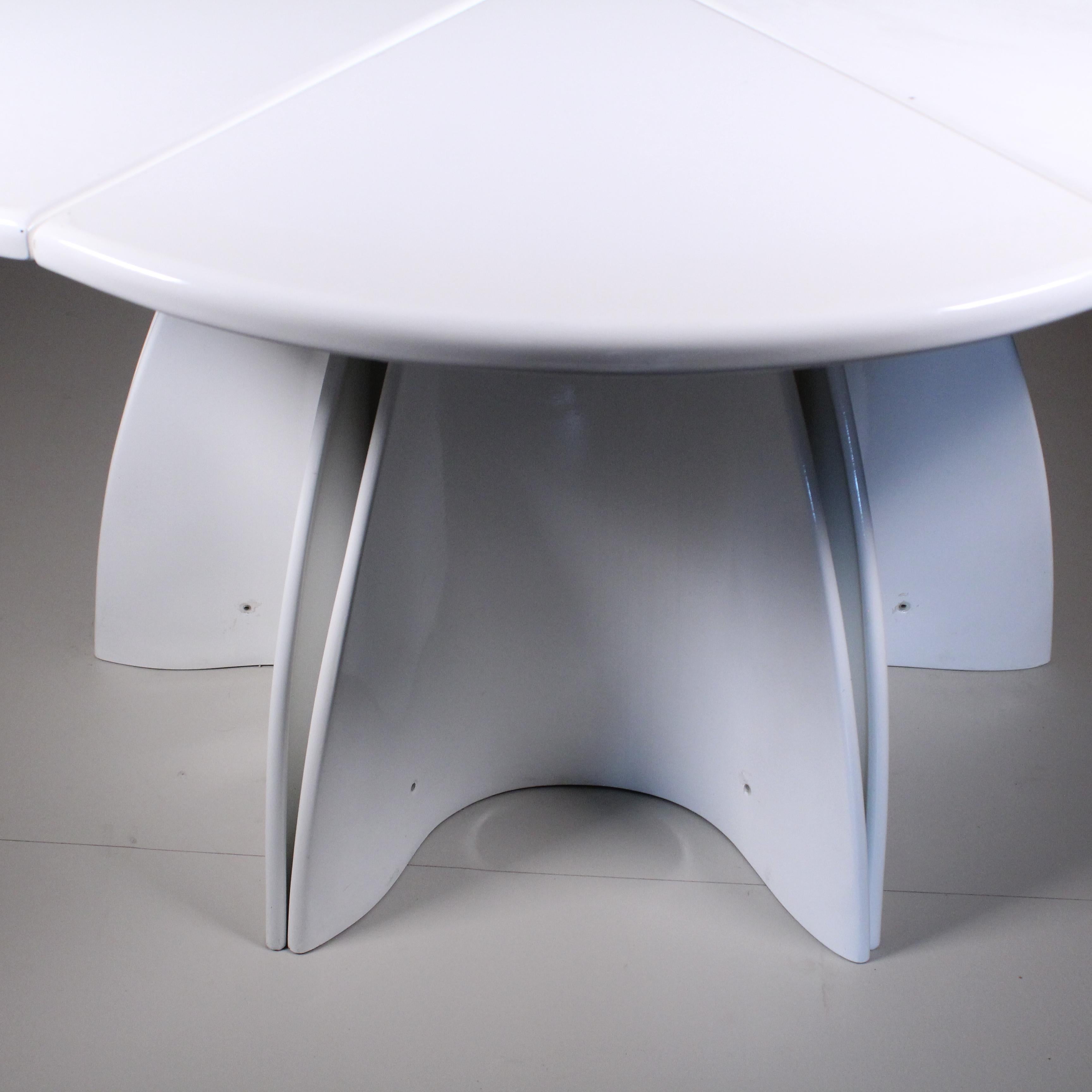 Plastic Rare modular table by Fabio Lenci  For Sale