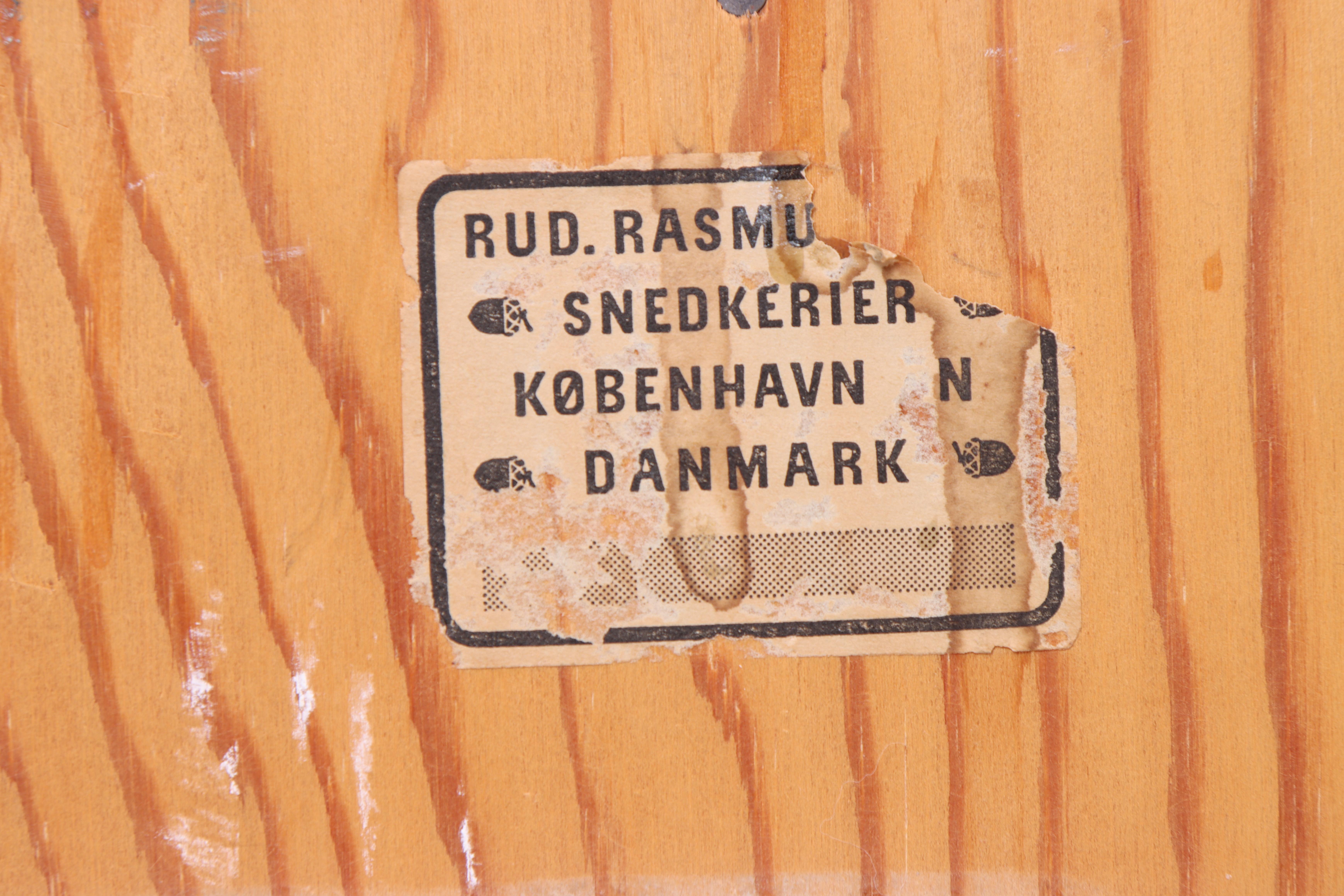 Seltene Kommode von Mogens Koch aus Oregon Pine, Rud Rasmussen, 1960er Jahre im Angebot 3