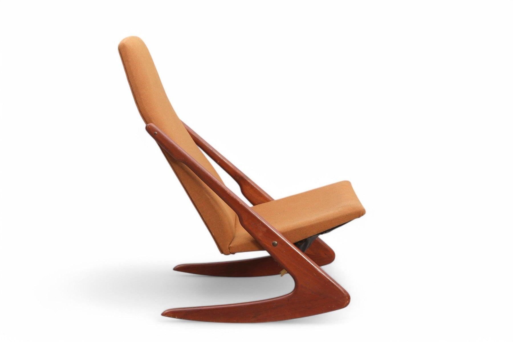 Mid-Century moderno Rara sedia a dondolo Mogens Kold 