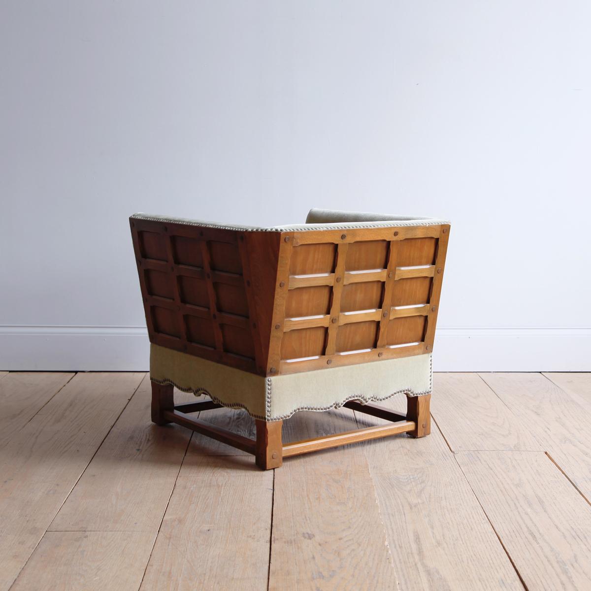 Scandinavian Modern Rare Mohair Chair from 