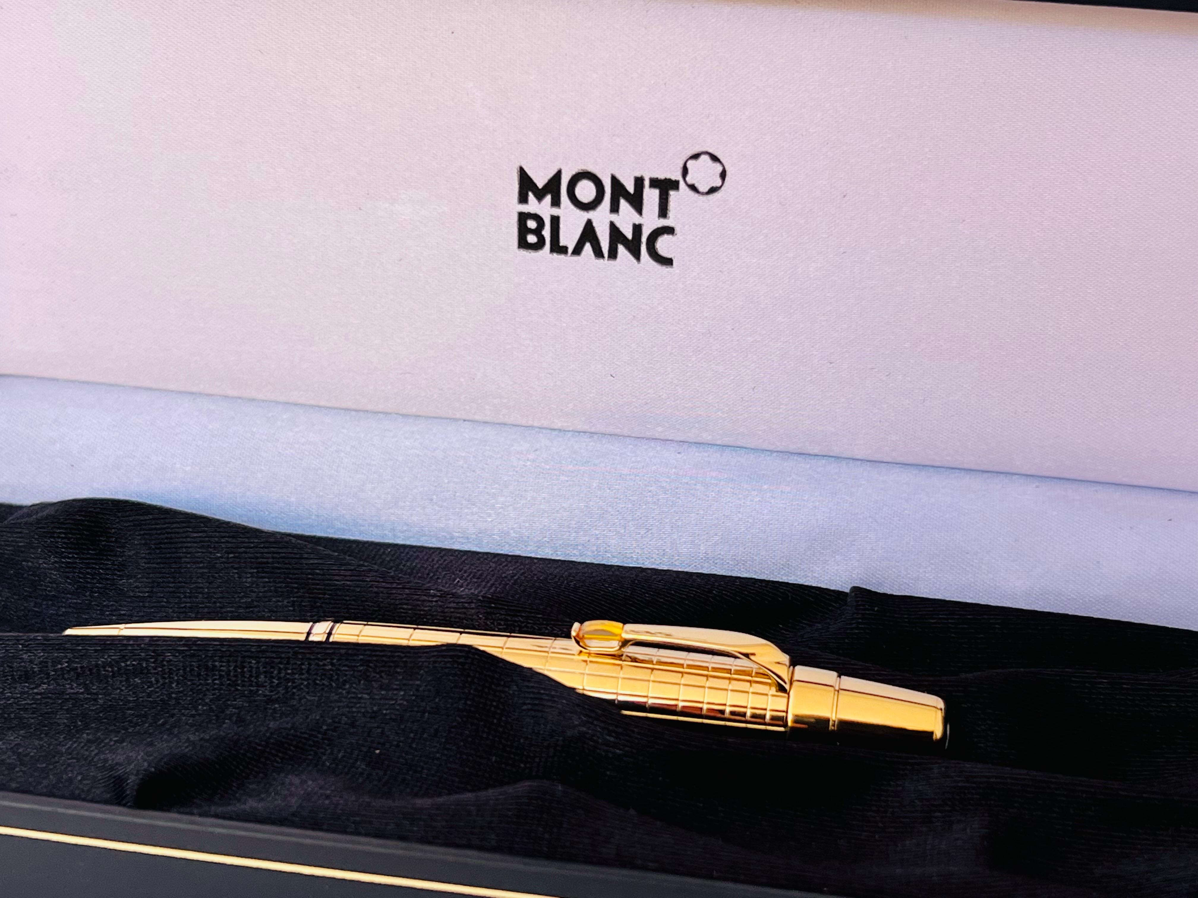 RARE Montblanc Boheme Gold Plated citrine gemstone Ballpoint Boxed  In Excellent Condition In Toronto, CA