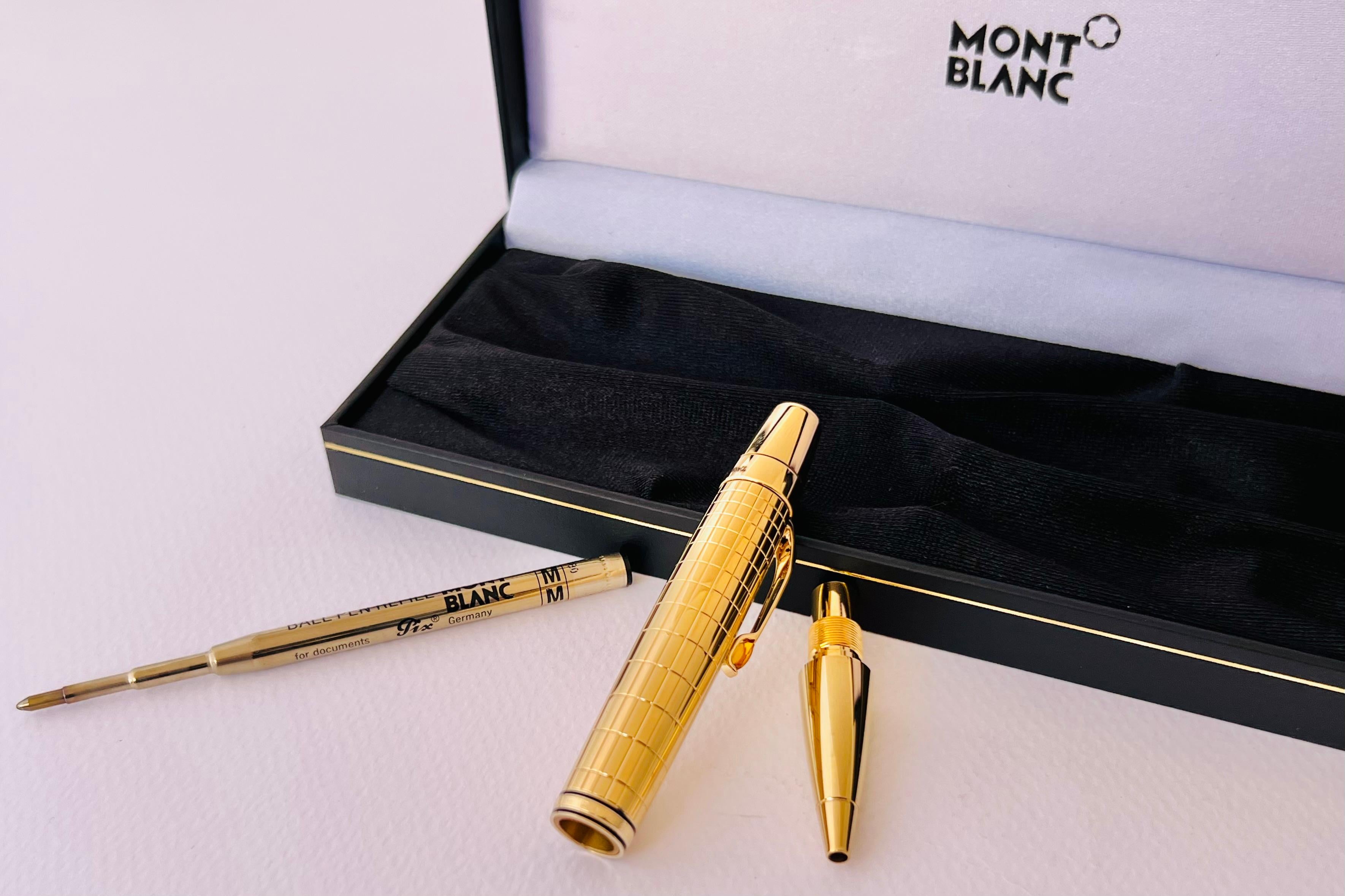 RARE Montblanc Boheme Gold Plated citrine gemstone Ballpoint Boxed  5