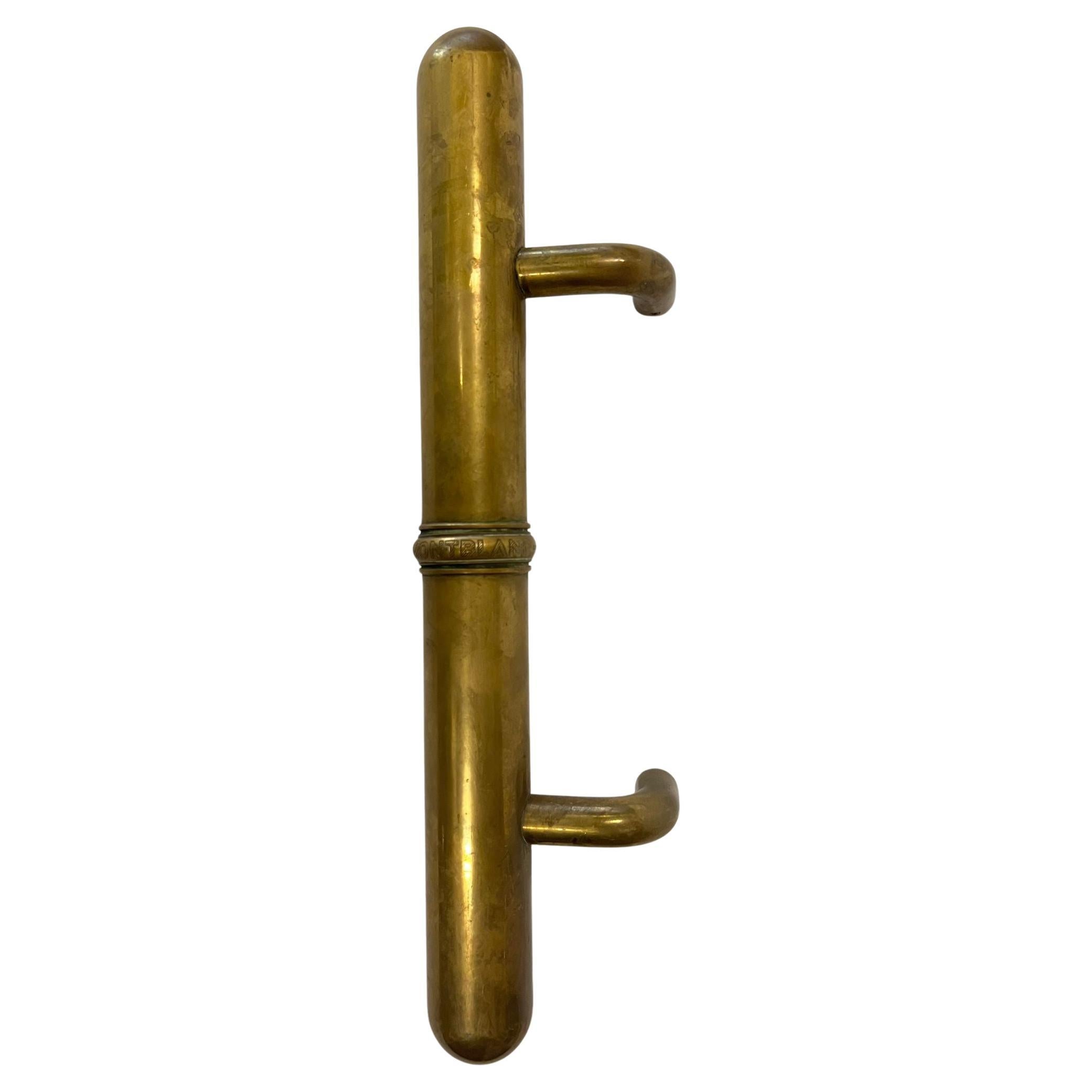 Rare Montblanc Masterpiece Solid Brass Door Handles For Sale 2